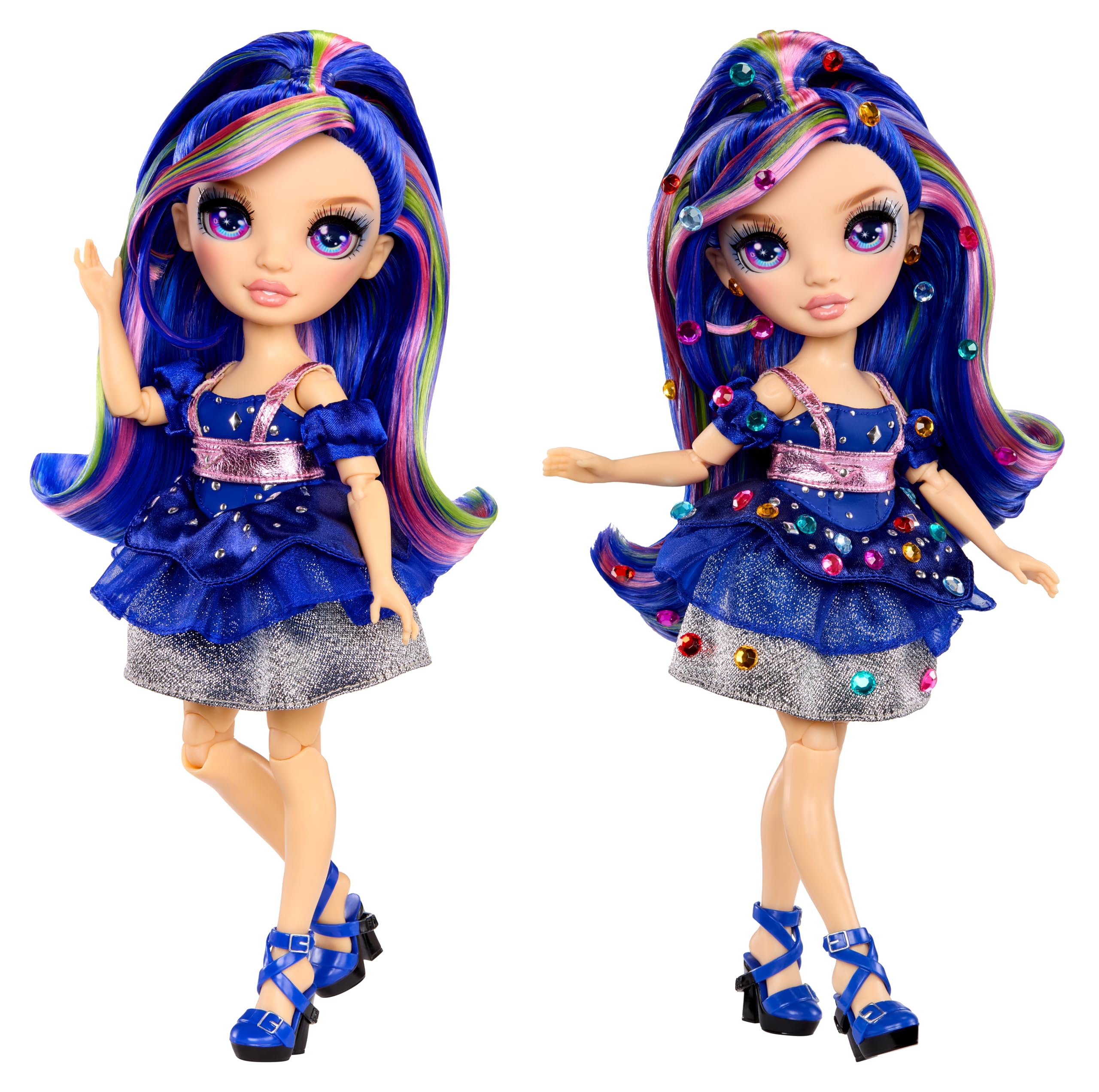 Rainbow High Genevieve Bleue Doll - 28cm Fashion Doll with Bedazzling Tool | Ages 4+ | Plastic 3