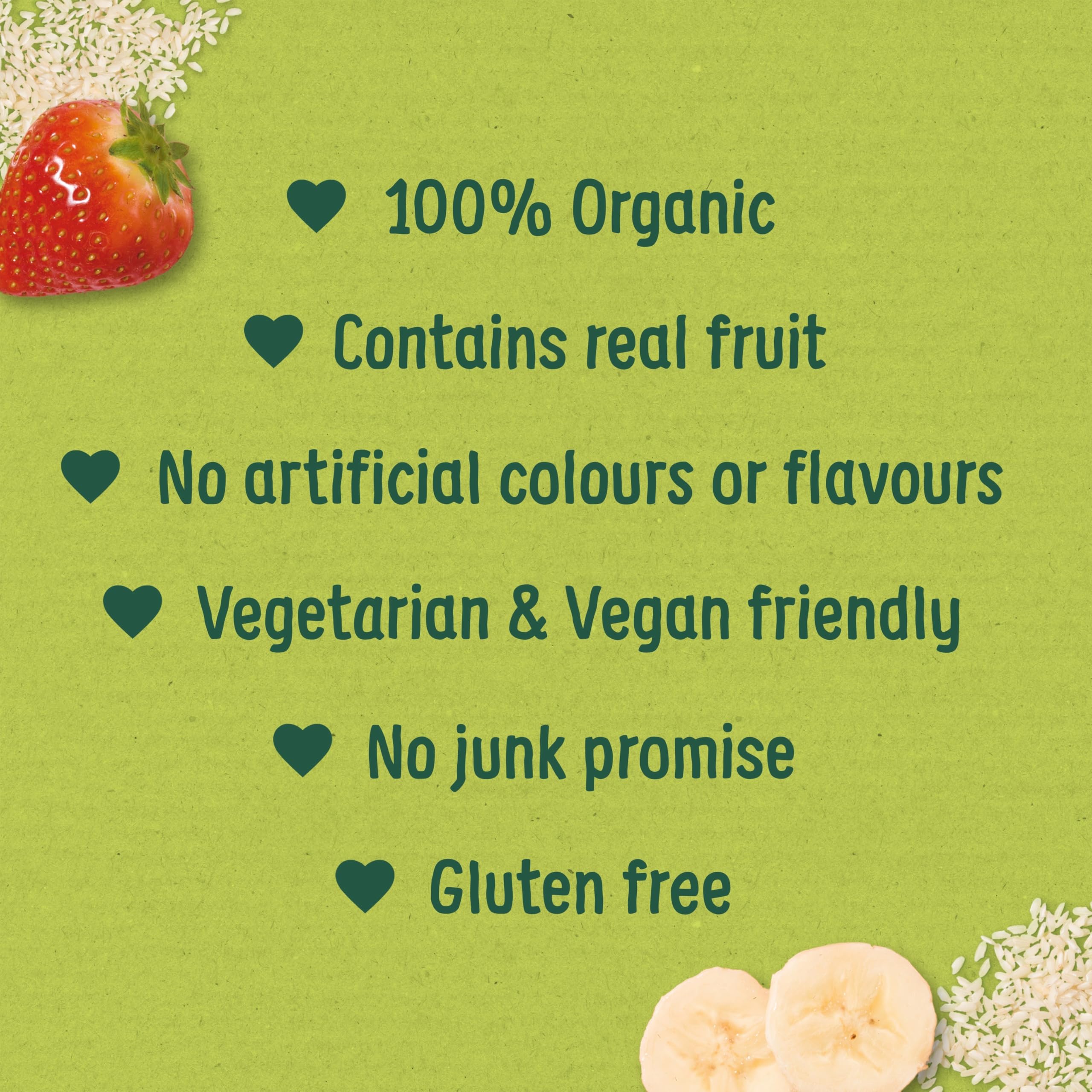 Organix Strawberry & Banana Organic Baby Porridge - 6+ Months, 120 g (Pack of 5) 3