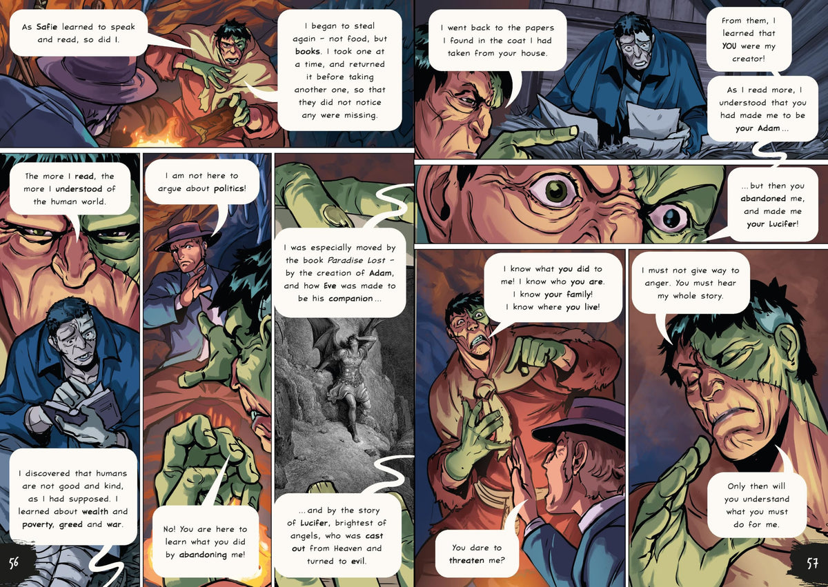 Mary Shelley's Frankenstein: A Graphic Novel - Classic Adaptation | Hardcover | 112 Pages | Ages 12+ 4