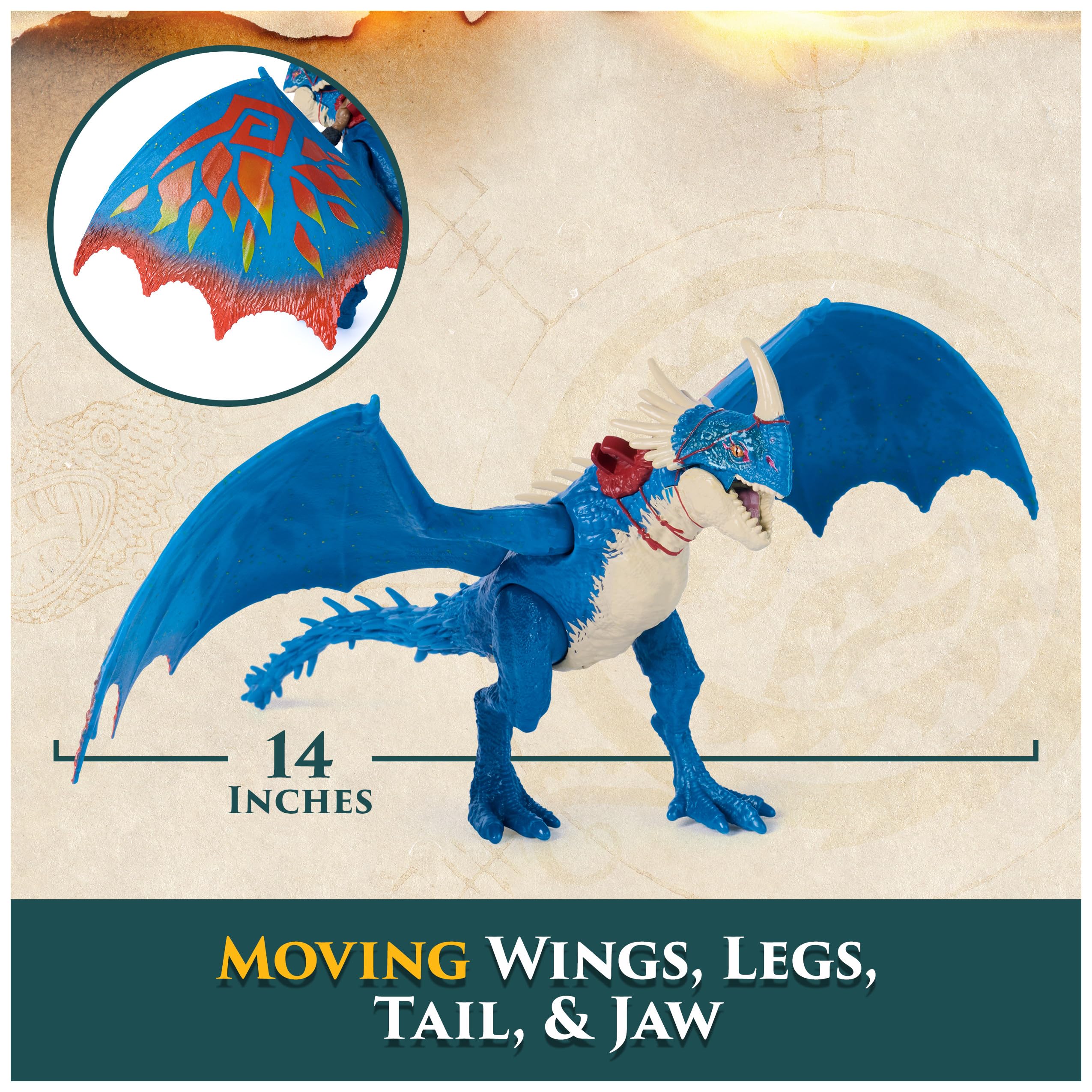 Spin Master Dreamworks Dragons Toothless Action Figure - 10 Inch, Multicolor, Ages 4+ 5