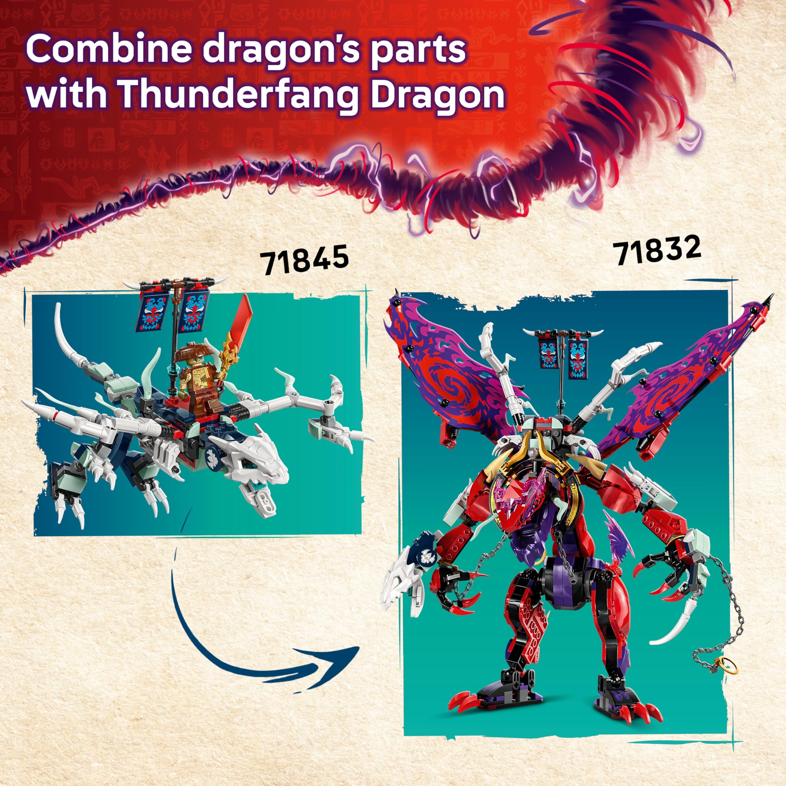 LEGO NINJAGO Lloyd’s Jet Mech 71845 - Transforming Mech/Jet, Dragon, Bike | Ages 9+ 5