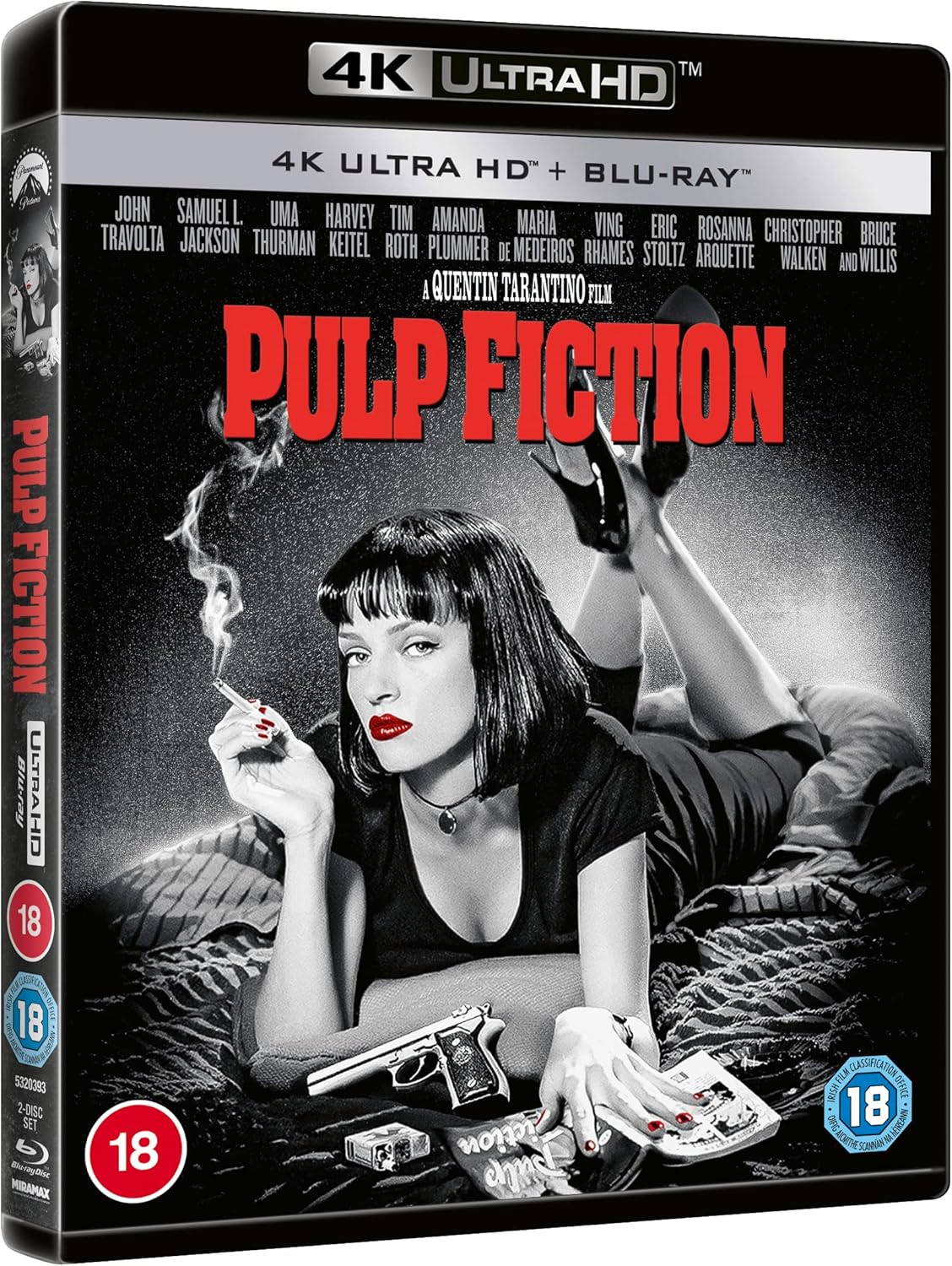Pulp Fiction 4K UHD [Blu-ray] [Region A & B & C]