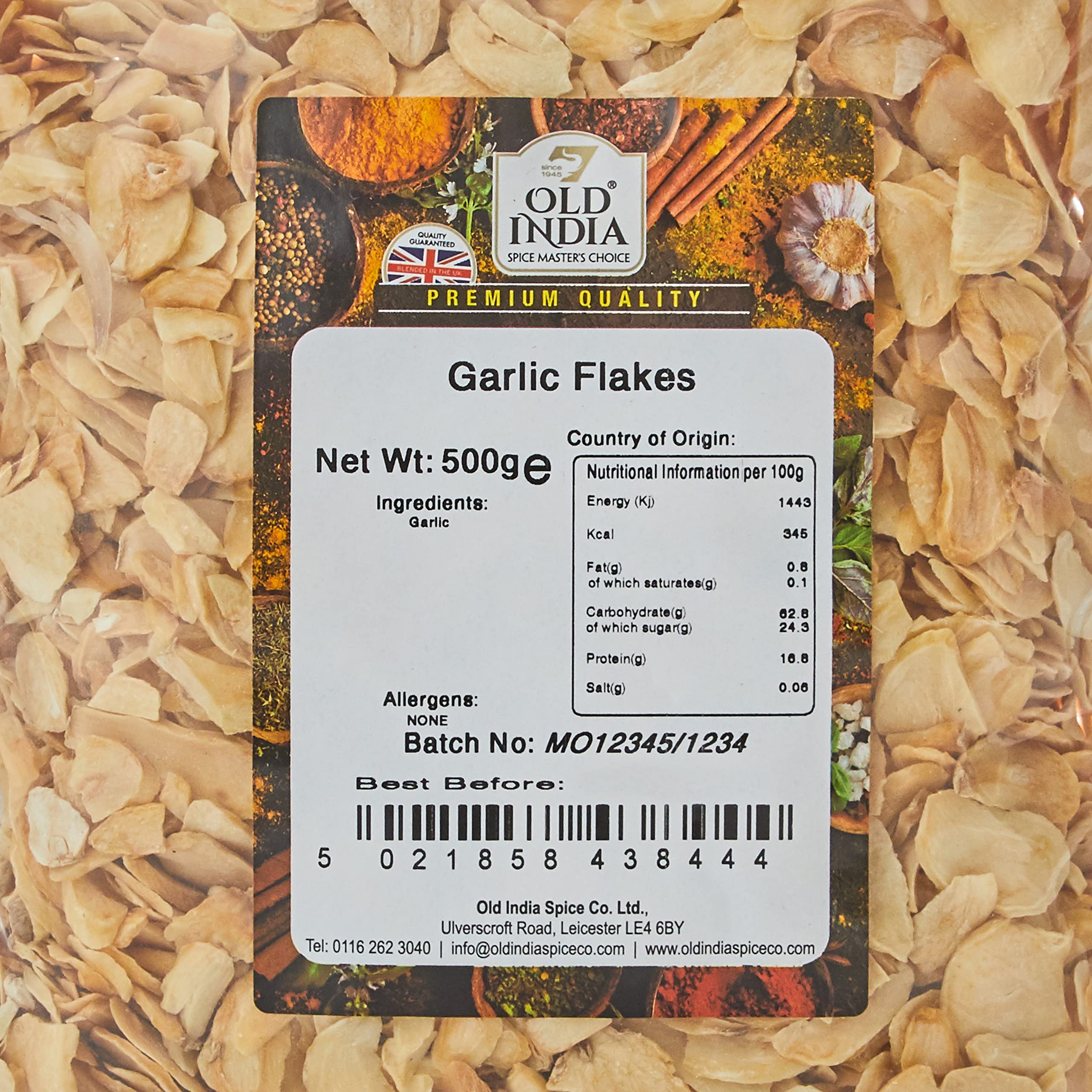 Old India Garlic Flakes - 100% Natural Seasoning | 500g Pack 2