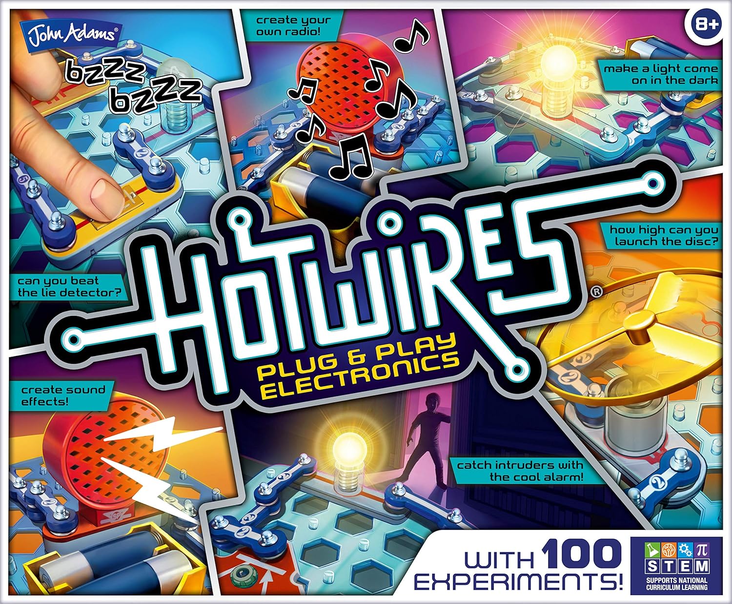 Hot Wires Electronics Kit - 100 Experiments for Kids 8+ 1