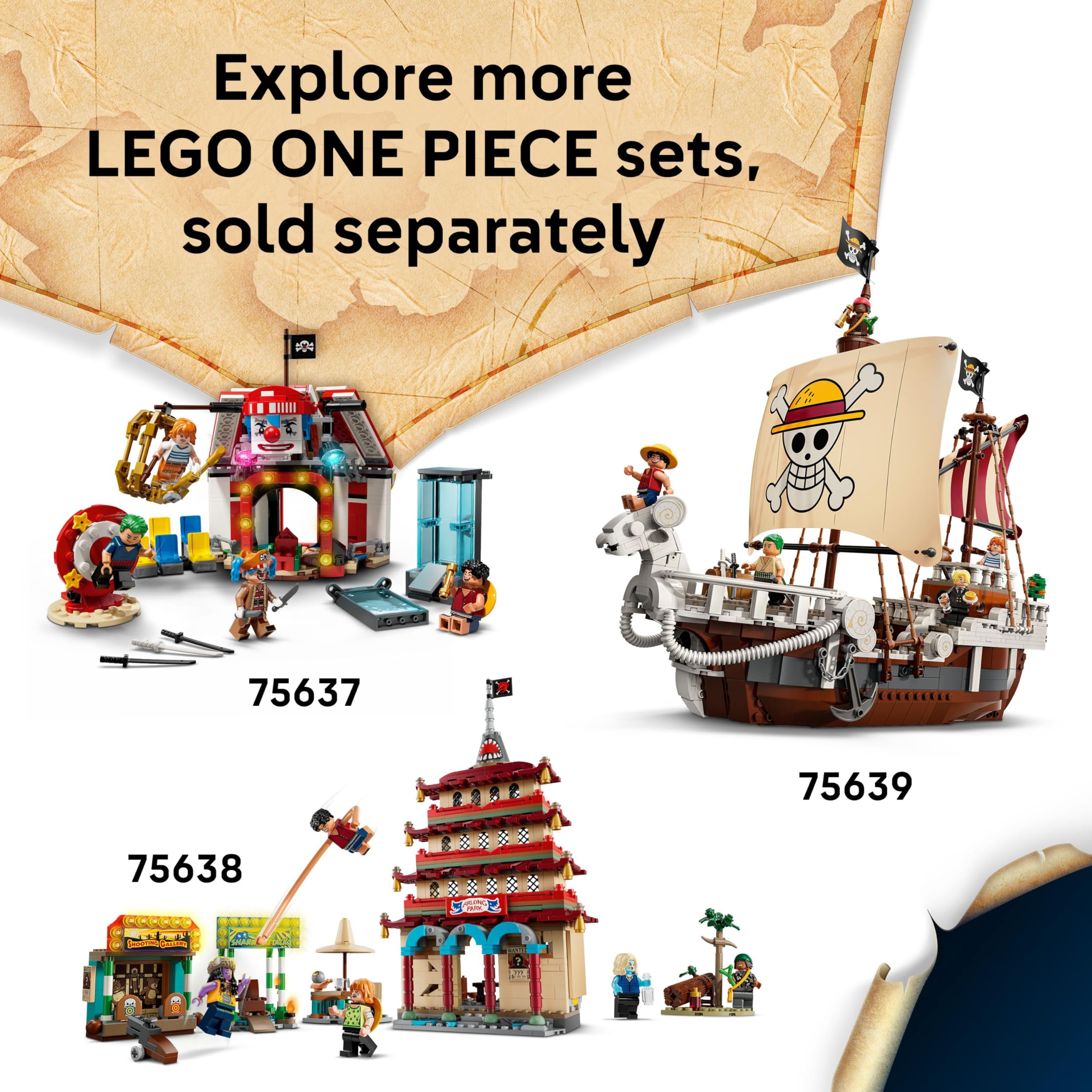 LEGO ONE PIECE Windmill Village Hut Building Set 75636 | Ages 8+ | Includes Luffy, Shanks & Makino Minifigures 7
