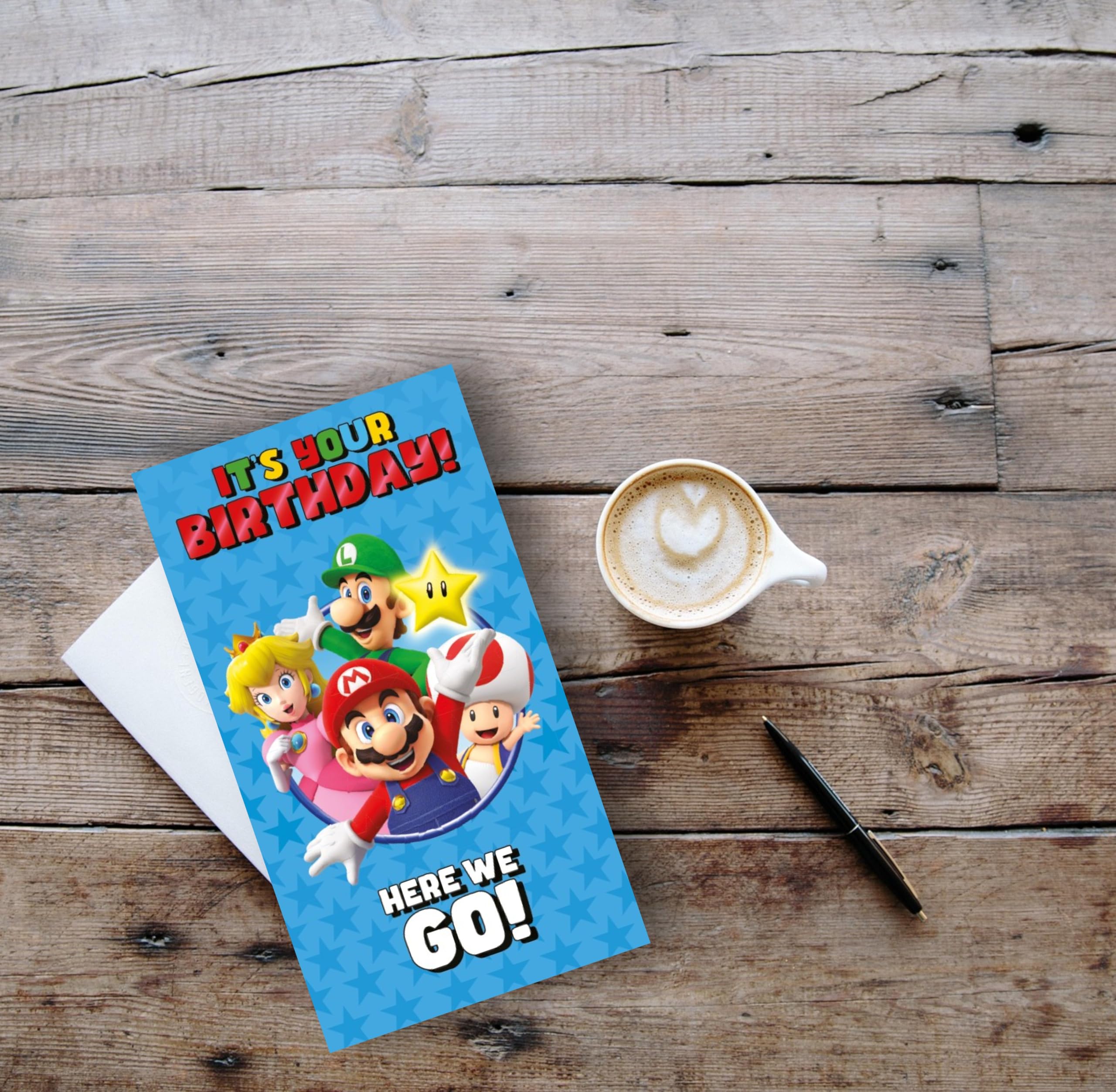 Danilo Promotions LTD Super Mario Bros. Birthday Greeting Card | Official Gaming Design | Standard Size 3