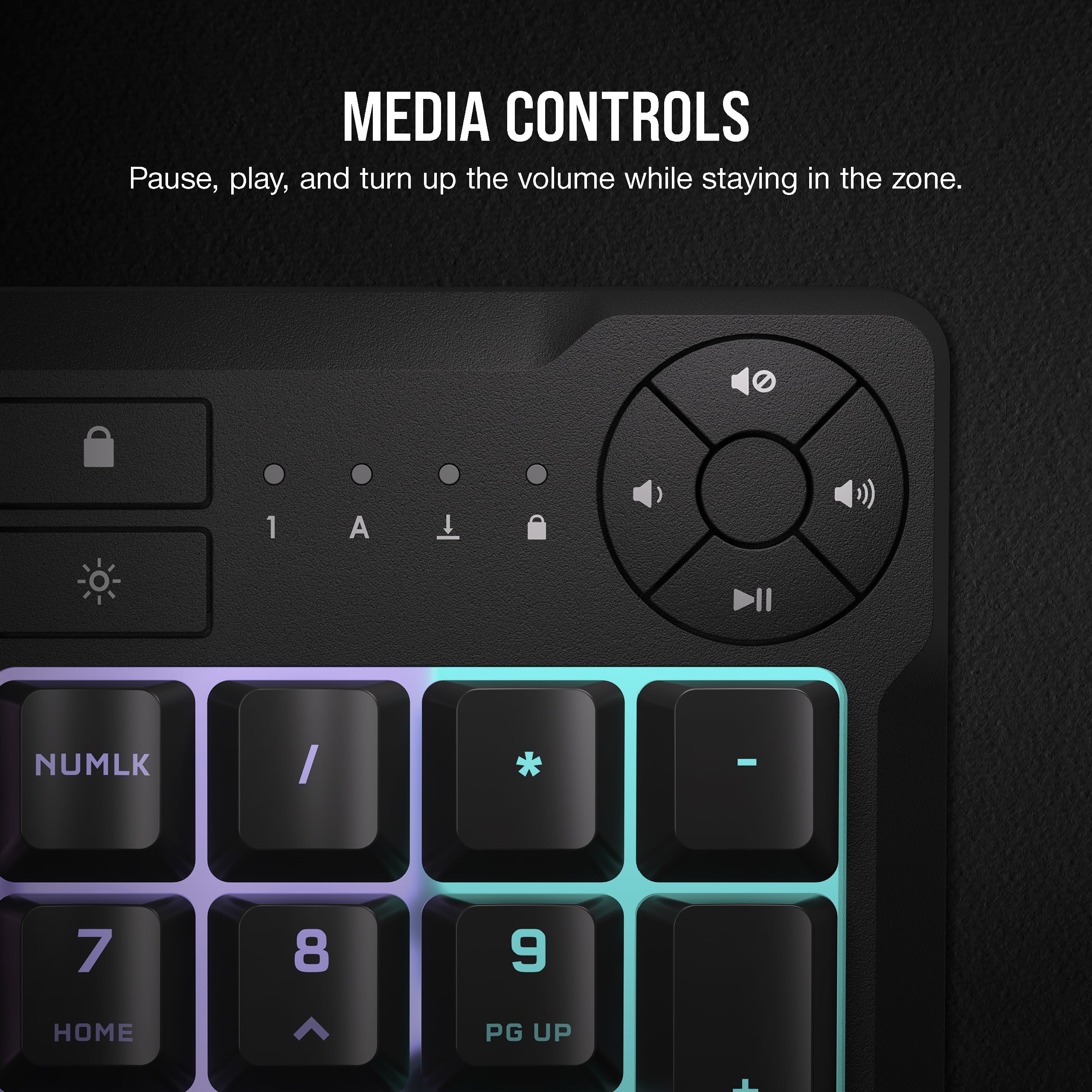 Corsair K55 CORE RGB Membrane Wired Gaming Keyboard – Quiet, Responsive Swi 7