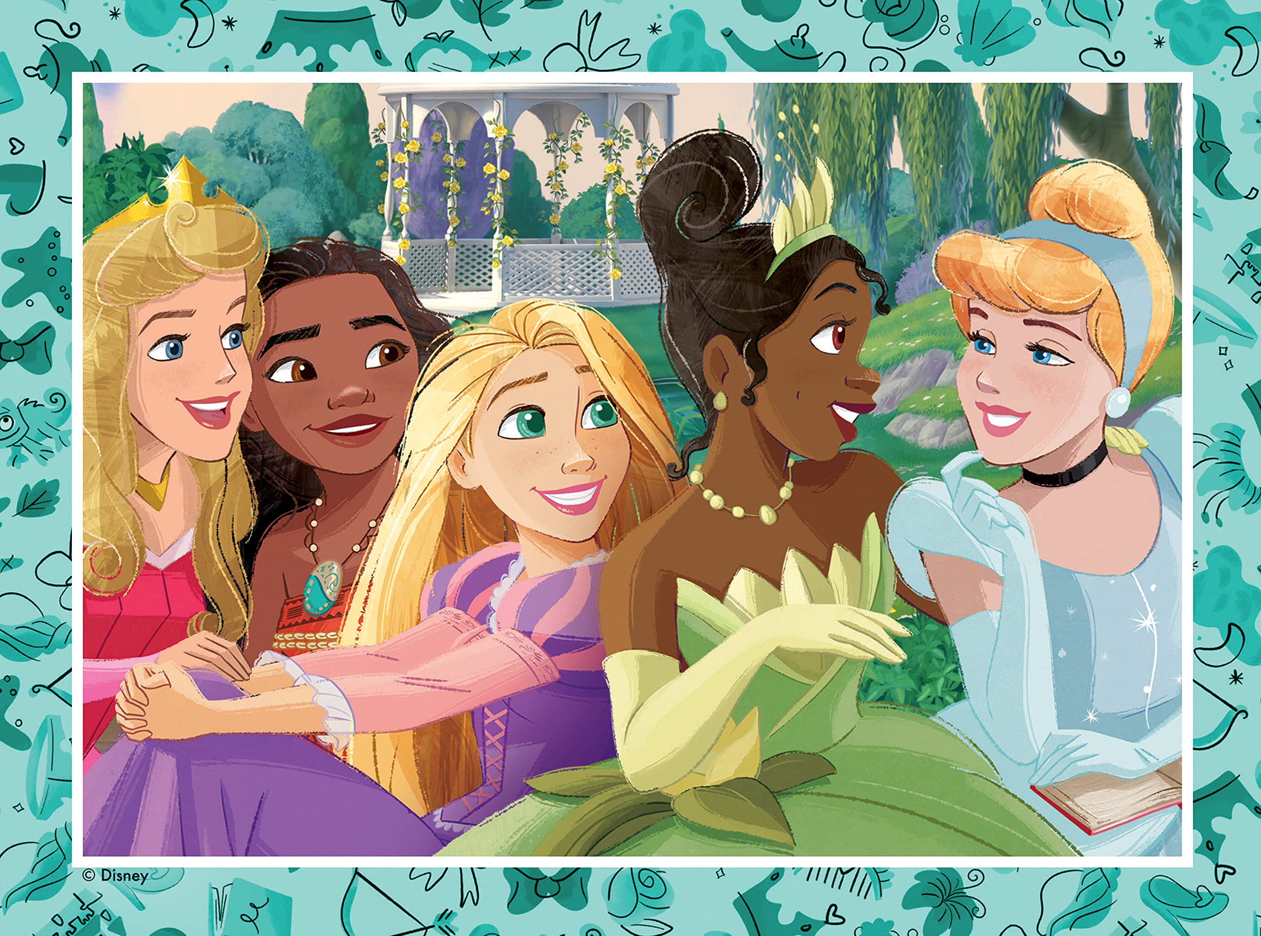 Ravensburger Disney Princess 4 in a Box Jigsaw Puzzles Set - 12, 16, 20 & 24 Pieces for Ages 3+ 3