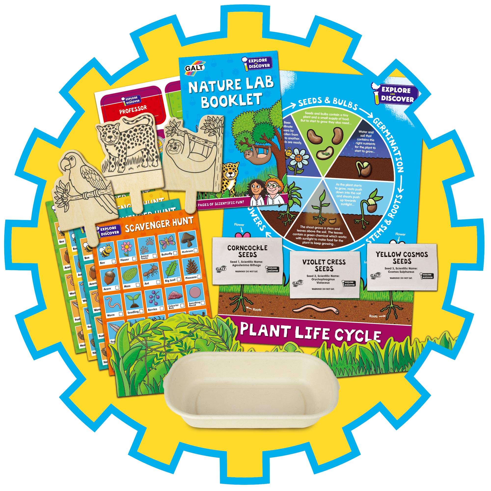 Galt Nature Lab Science Kit for Kids Ages 5+ | 4 Floral Experiments | STEM Learning 4