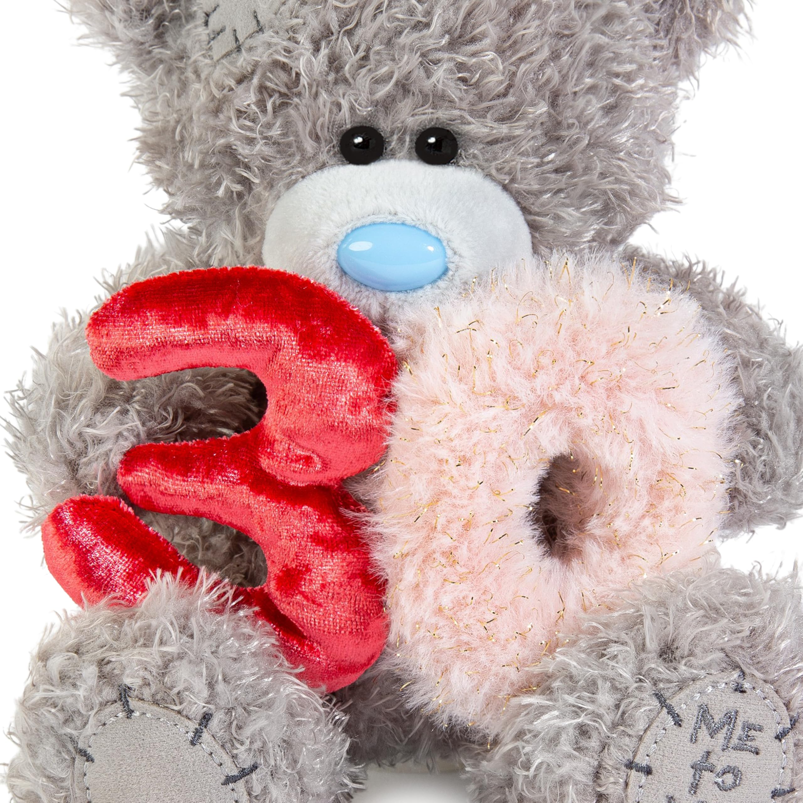 Me To You Tatty Teddy 30th Birthday Bear Plush | 15cm High | Soft Grey Fur