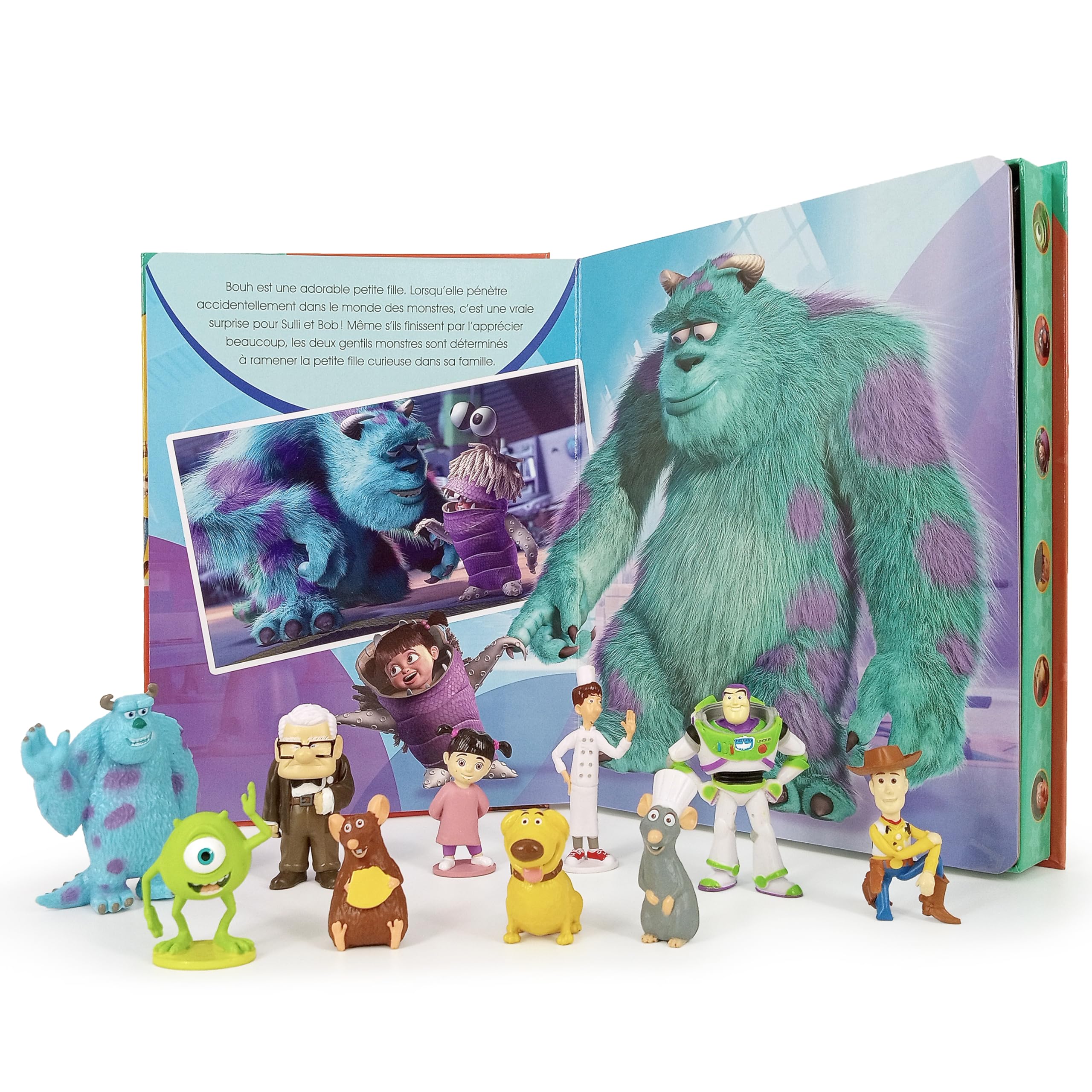 Phidal Disney Pixar My Busy Books - Storybook, 10 Figurines, Playmat | Board Book