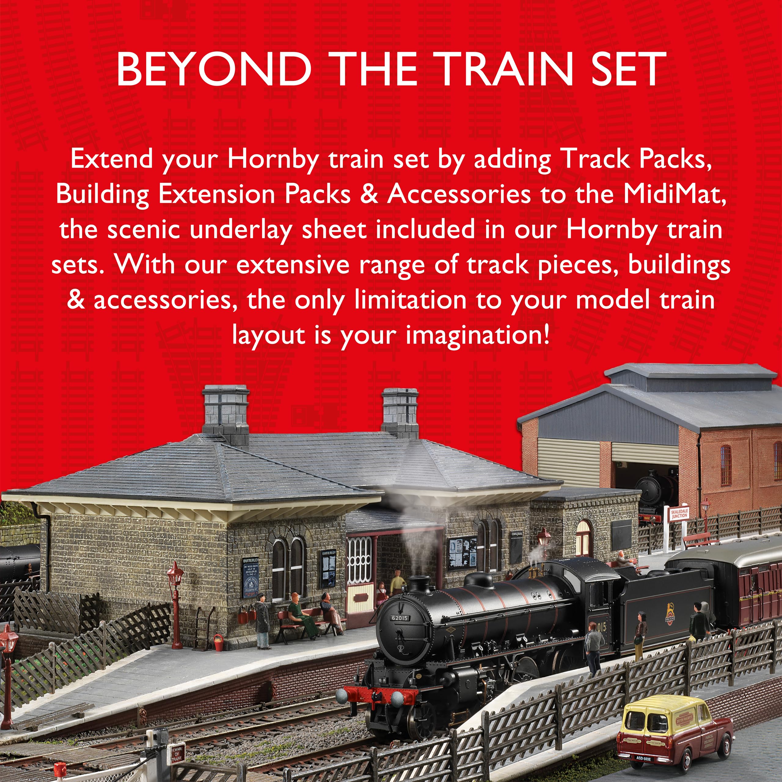 Hornby R8073 OO Gauge Right Hand Point Track - 168mm Length | 22.5 Degree Curve | Black Plastic 5