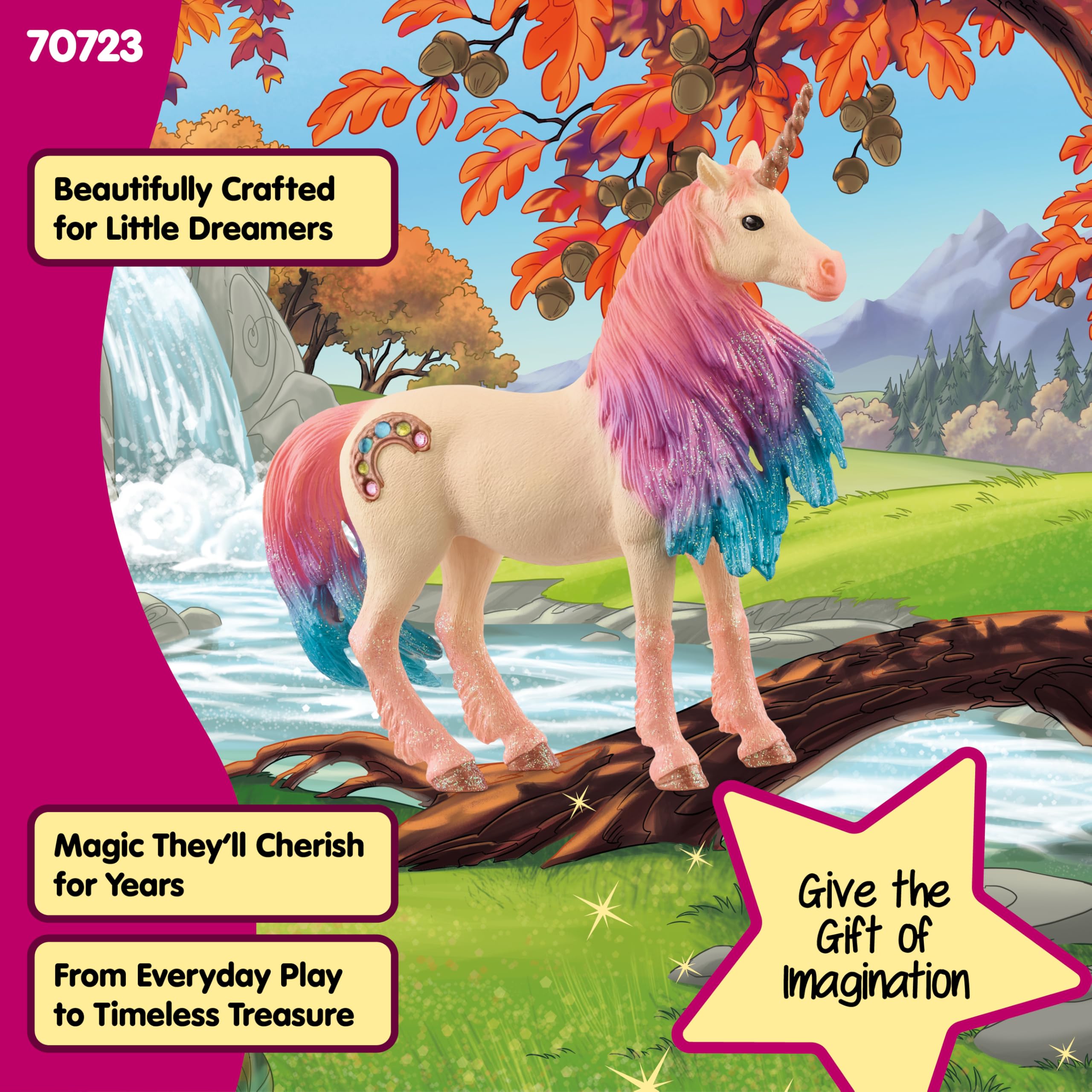 Schleich bayala Marshmallow Unicorn Mare Figurine - Piccolo Size, Multicoloured 7