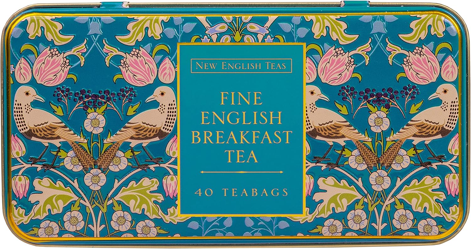 Neue englische Tees Singdrossel und Beeren Teedose mit 40 English Breakfast Teebeuteln 6