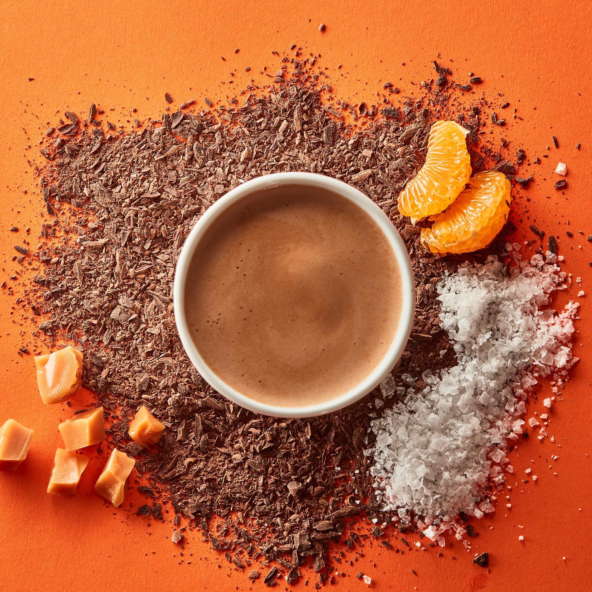 Hotel Chocolat Salted Caramel & Clementine Hot Chocolate Sachets - 10 Pack 4