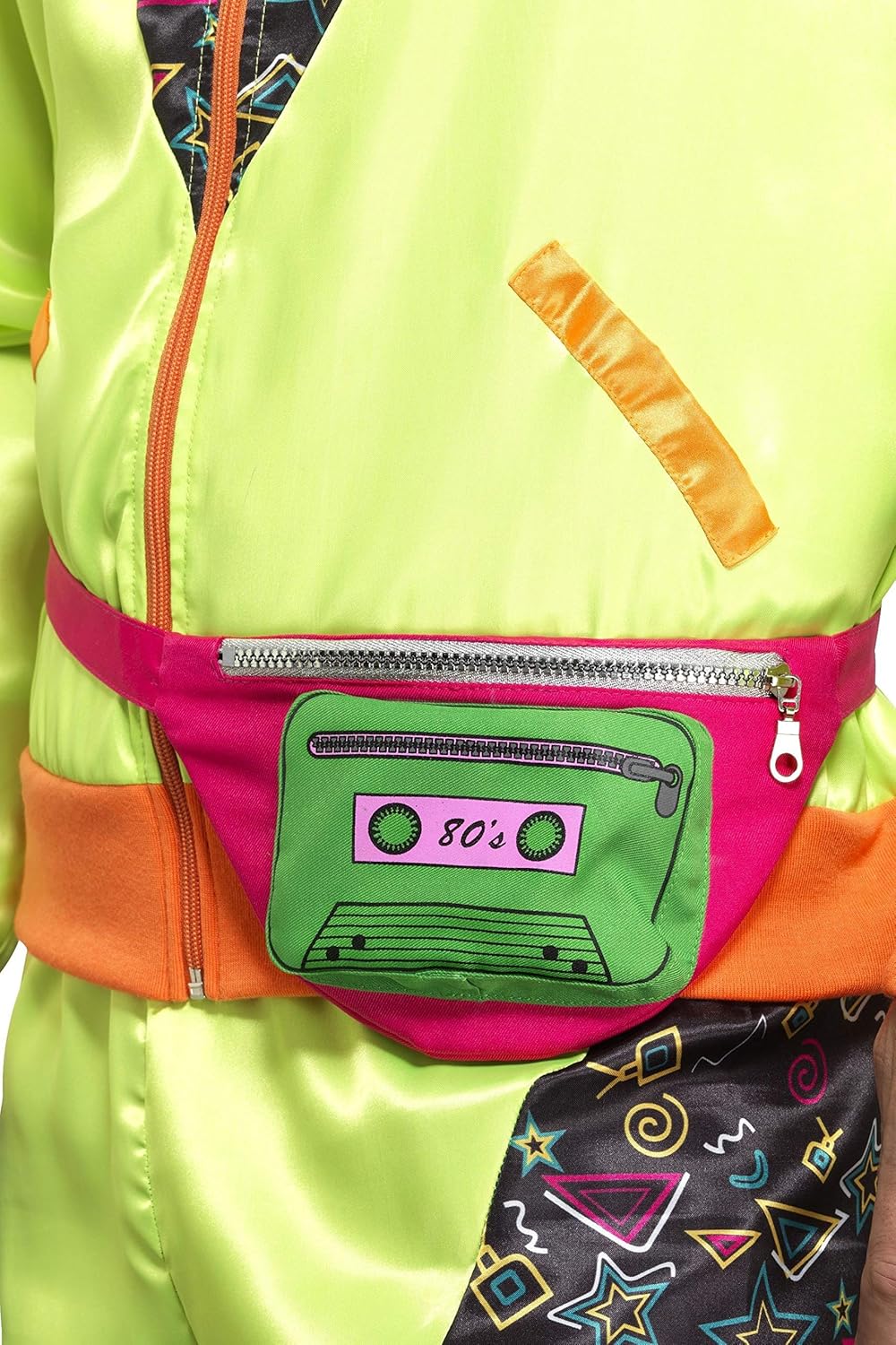 Smiffys 80s Bum Bag - Multi-Coloured Fancy Dress Accessory 3