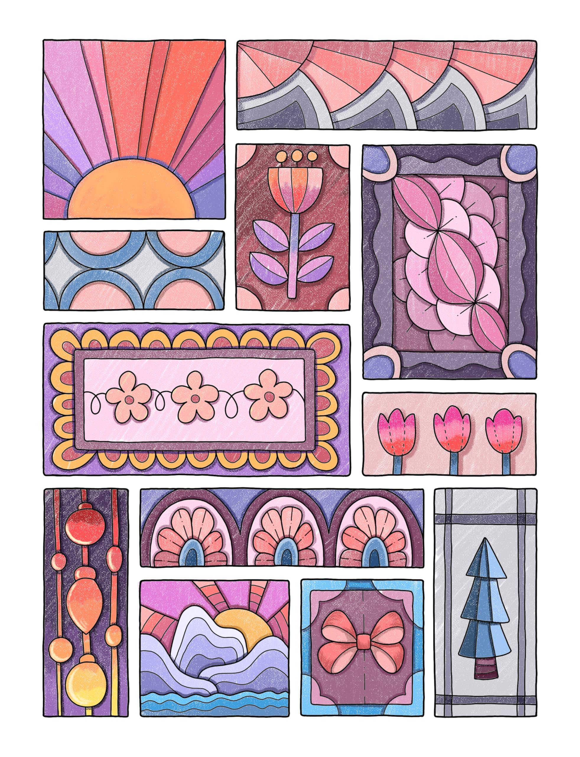 Vivi Tinta - Mindfulness Patterns Coloring Book | 50 Illustrations | Paperback 8
