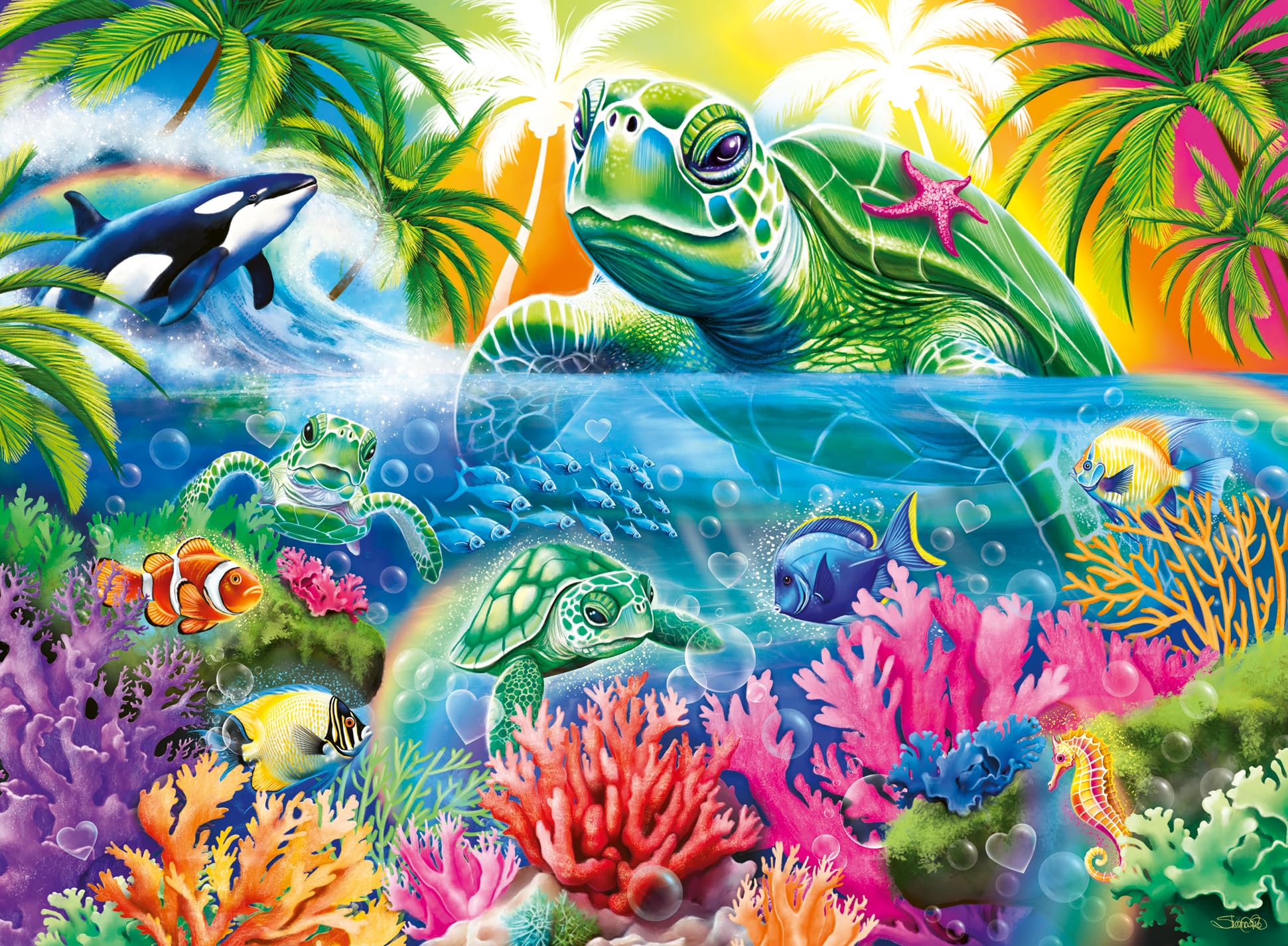 Ravensburger Ocean Treasures 300 Piece XXL Jigsaw Puzzle for Kids Age 9+ 1