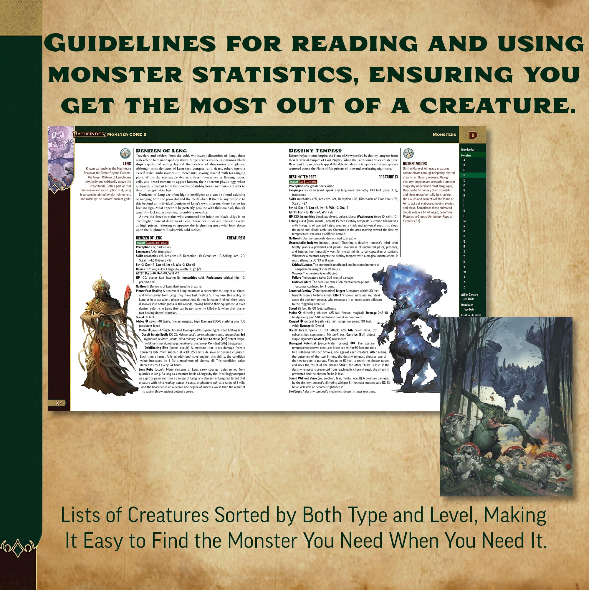 Paizo Pathfinder Monster Core 2 (Pathfinder Second Edition) | 278 Pages, Paperback 5