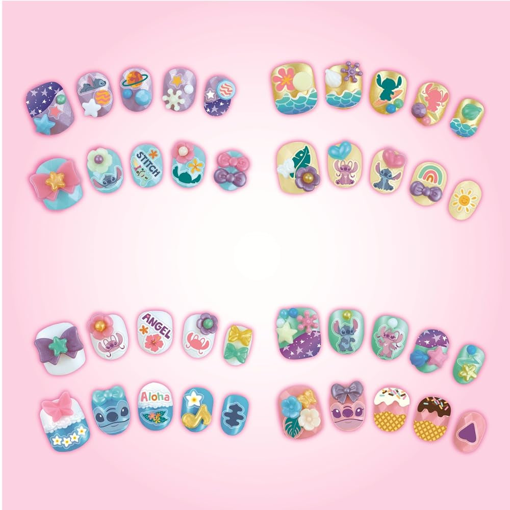 Aquabeads Stitch Nail Designer Kit 35121 | 40 Wearable Nails in 8 Colors | Ages 4+ 5