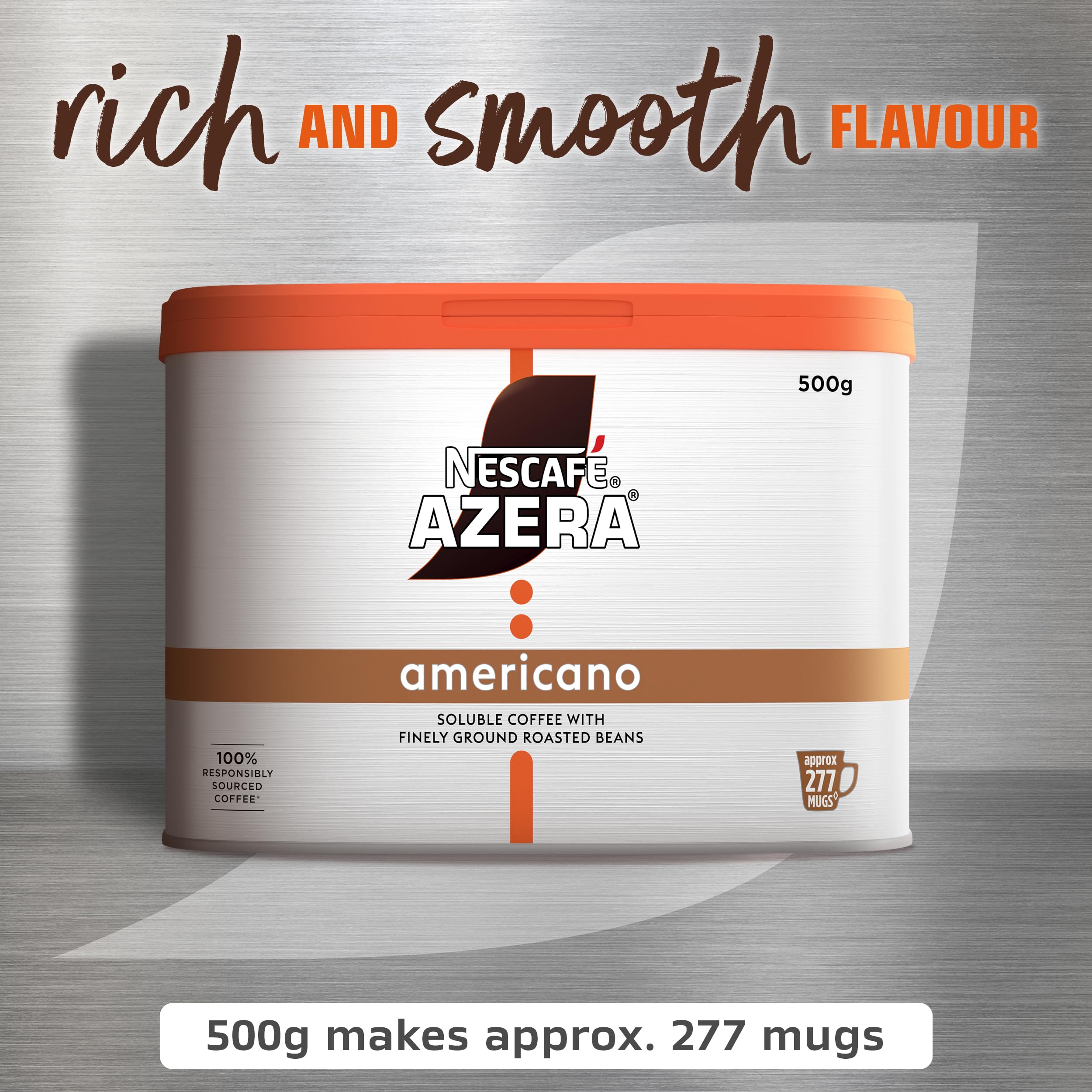 NESCAFÉ Azera Americano Instantkaffee mit gemahlenen Bohnen 500g 8