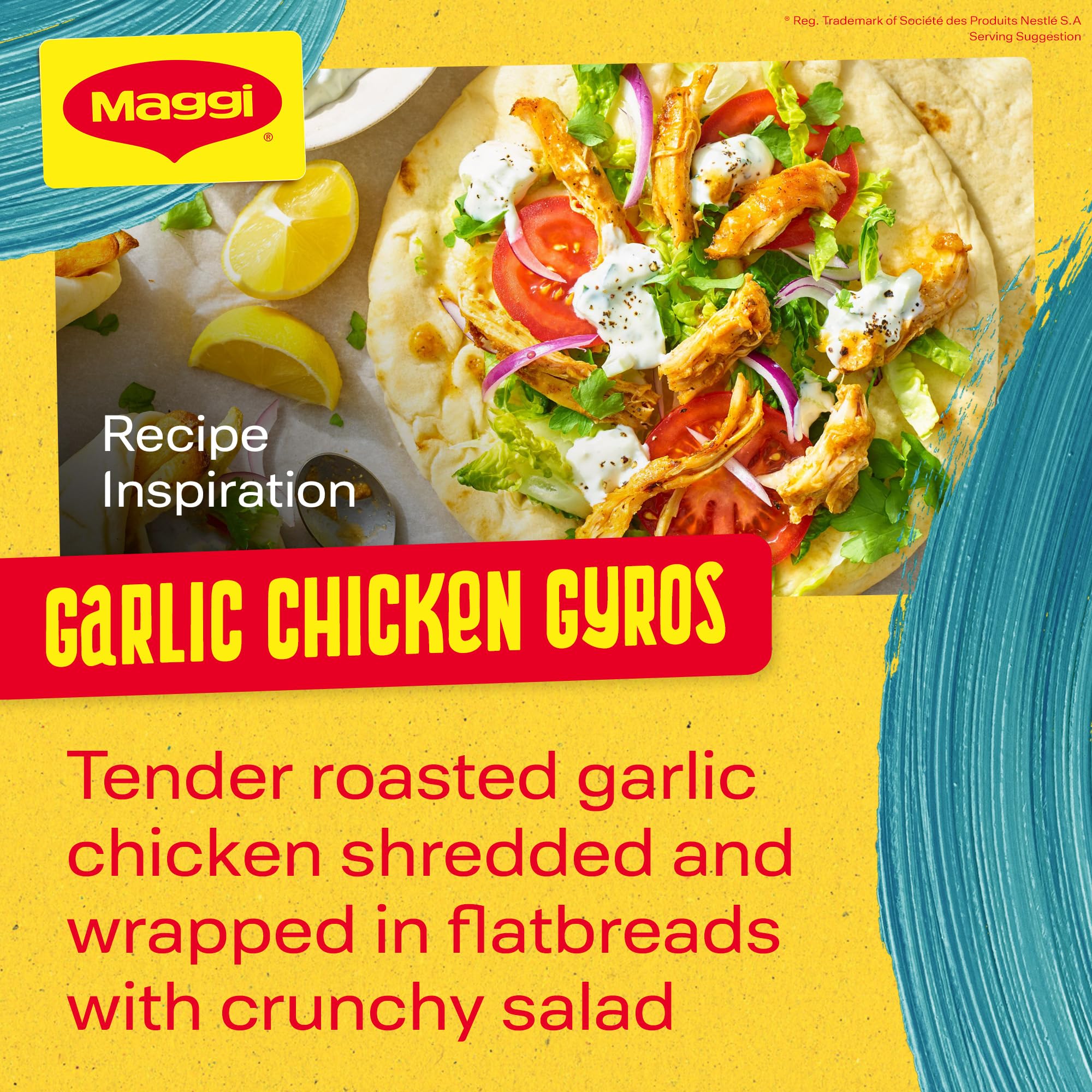 MAGGI So Juicy Garlic Chicken Recipe Mix - Aromatic Garlic & Herb Seasoning for Juicy Chicken | 30g Sachet 6
