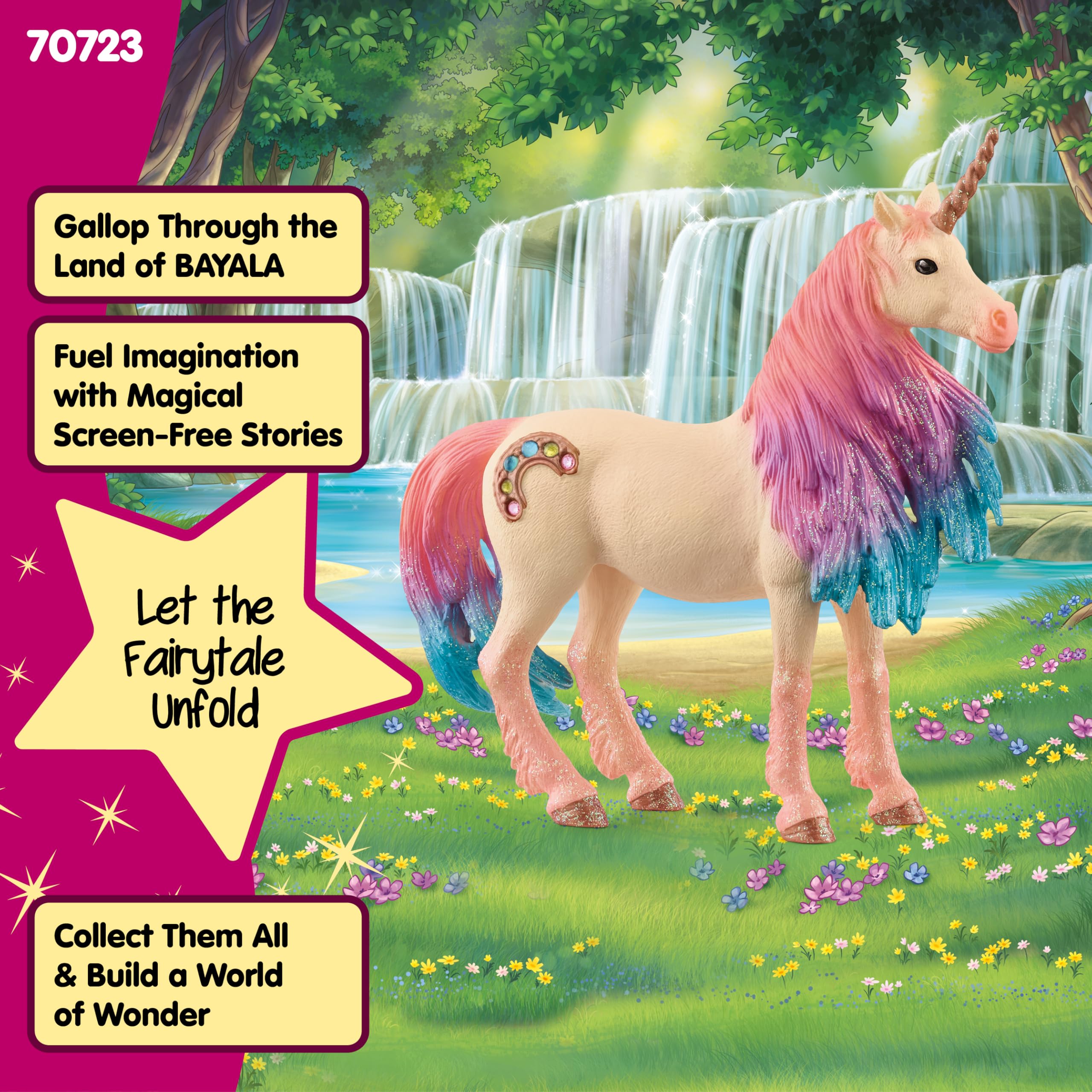 Schleich bayala Marshmallow Unicorn Mare Figurine - Piccolo Size, Multicoloured 5