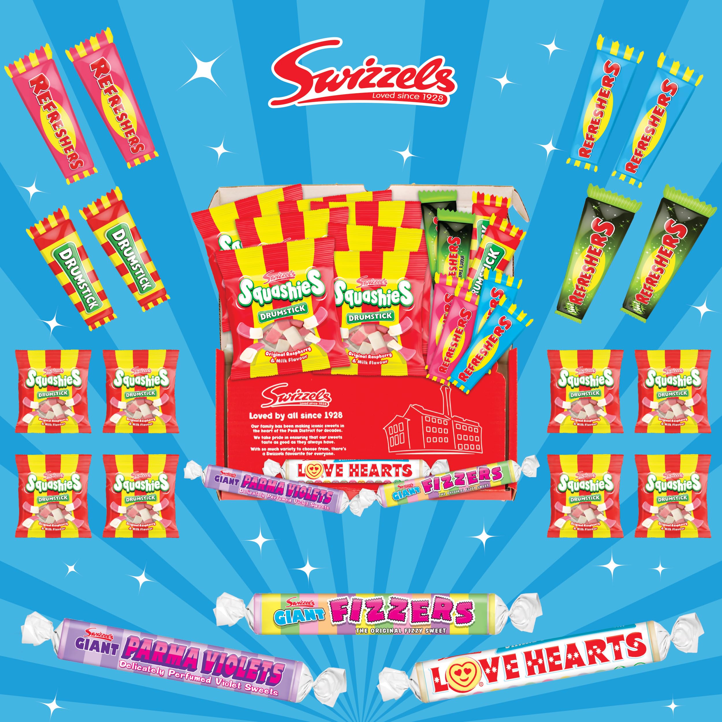 Swizzels Letterbox Sweets Hamper - Classic Sweet Assortment | 314g | Individually Wrapped