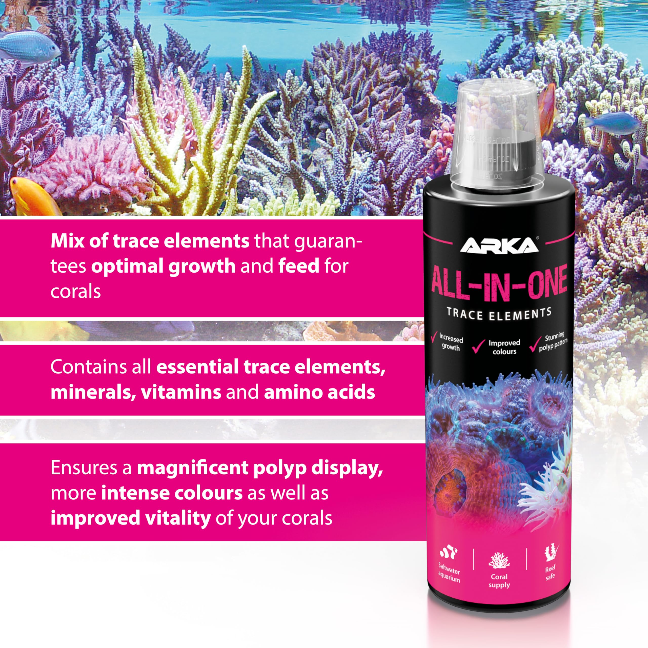 ARKA All-In-One Coral Supplement Reef Aquarium - Complete Dosing 473 ml 4