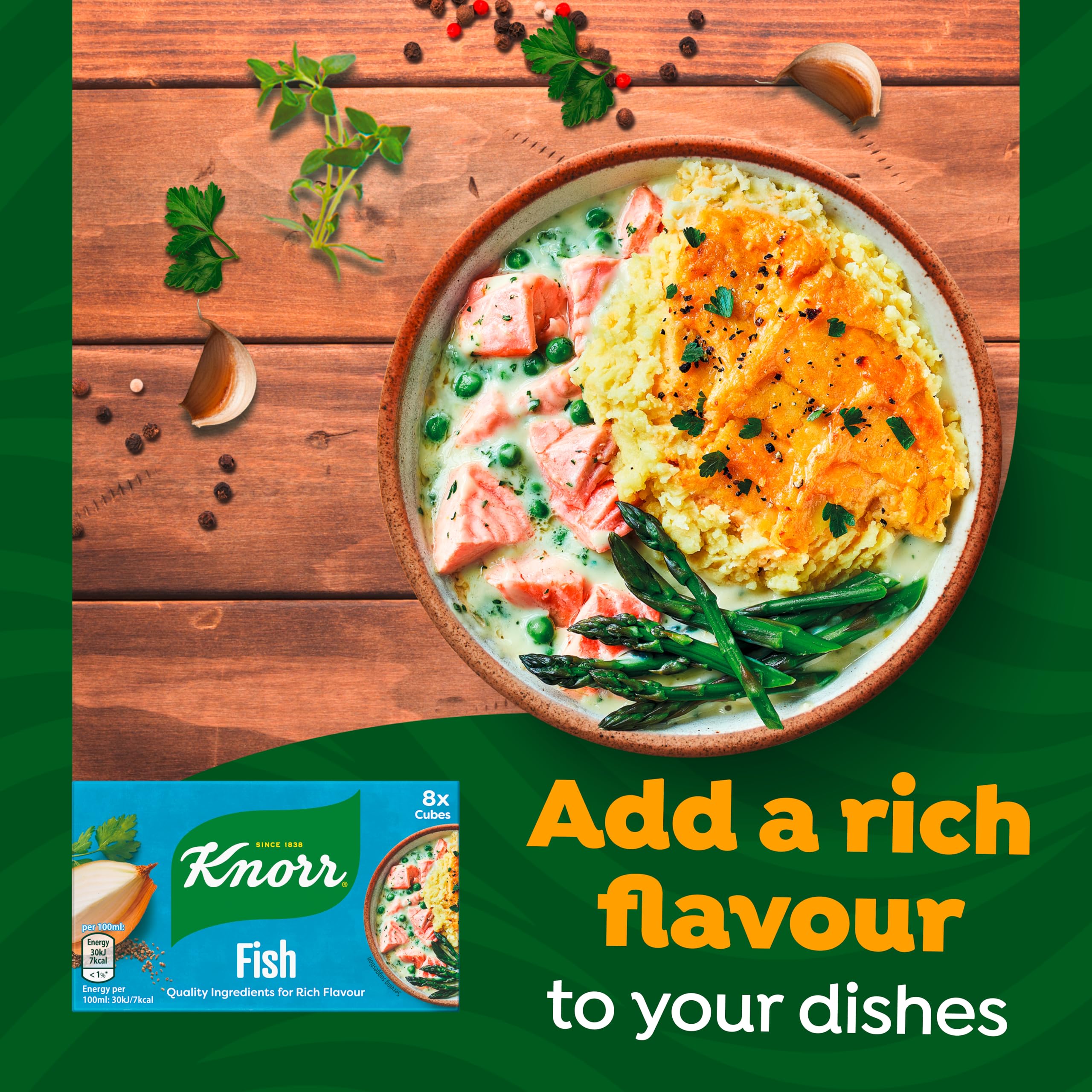 Knorr Fish Stock Cubes - Improved Recipe for Richer Flavour | 8 x 10g Cubes 5