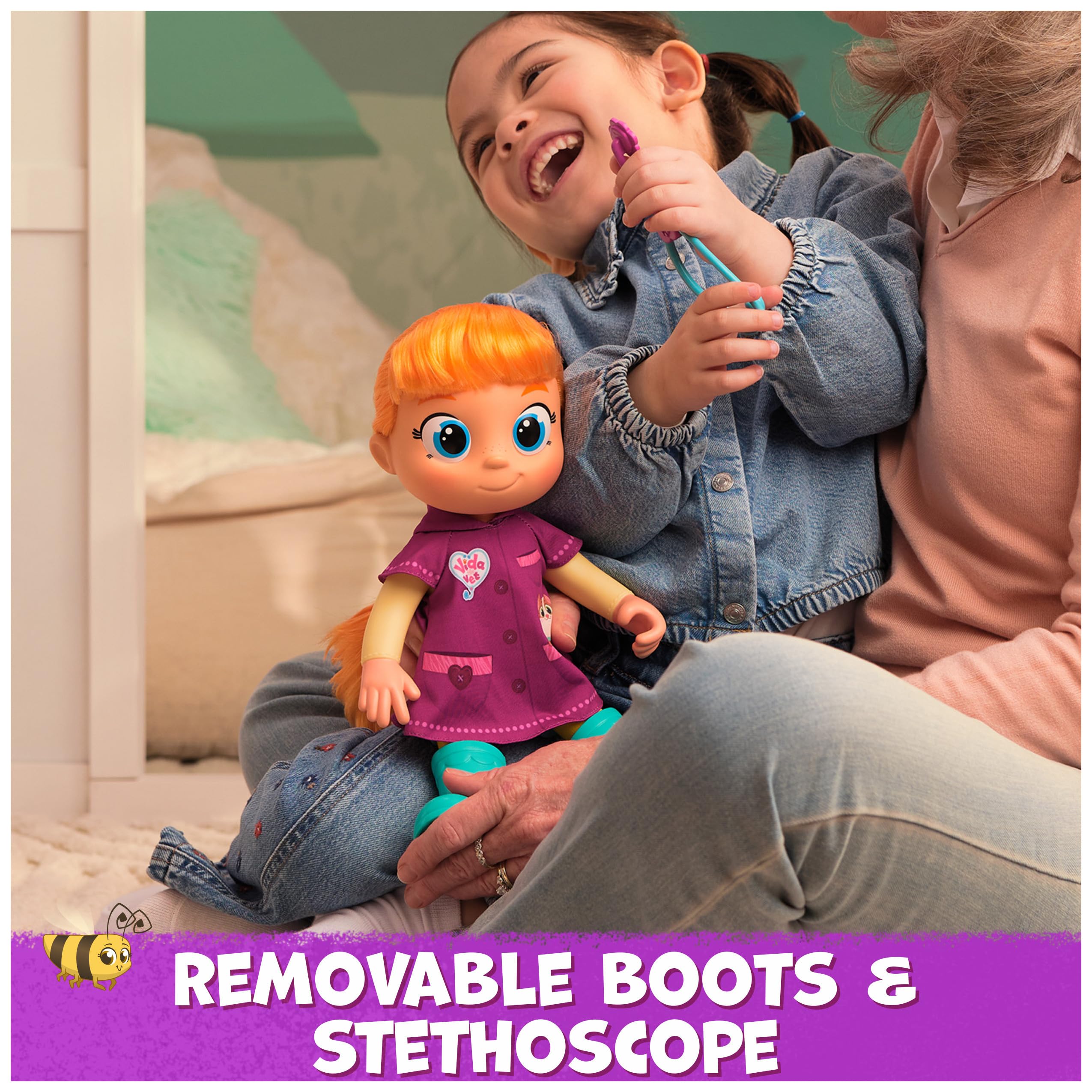Vida the Vet Toddler Doll - 33cm Articulated Playset for Kids 3+ 11