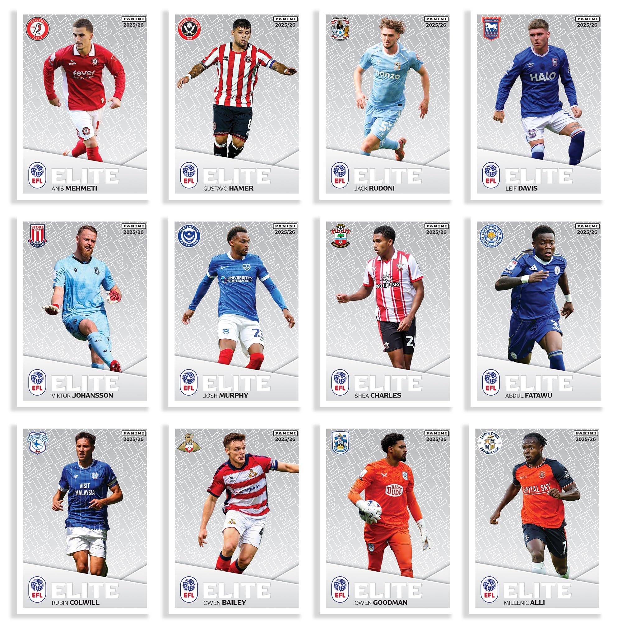 Panini EFL 2026 Sticker Collection - 36 Packs | 788 Stickers Total 9