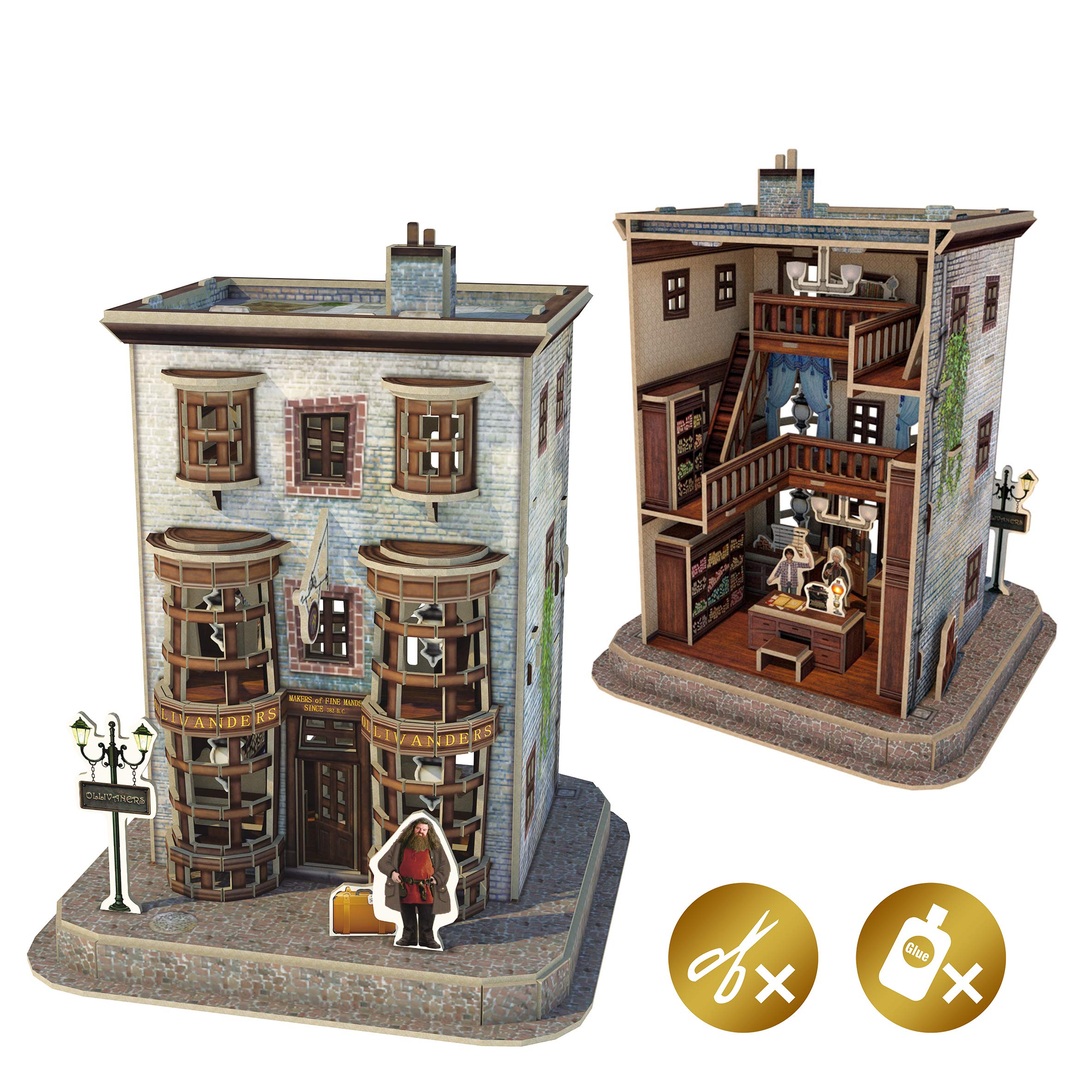 Harry Potter Ollivanders Wand Shop 3D Puzzle - 66-Piece Foam Model for Ages 8+ 8