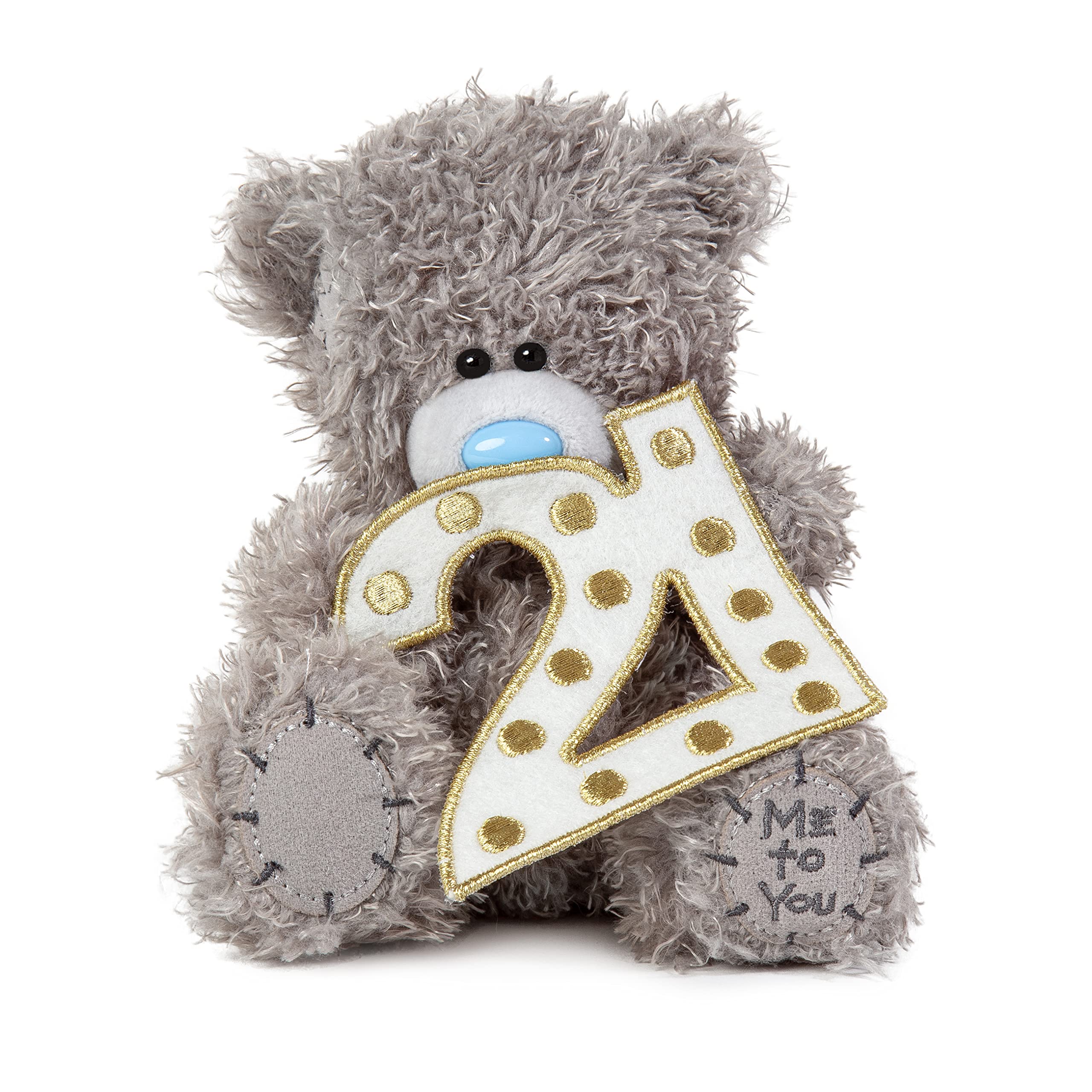 Me To You Tatty Teddy 21st Birthday Bear - 15cm Tall, Plush, Grey 1
