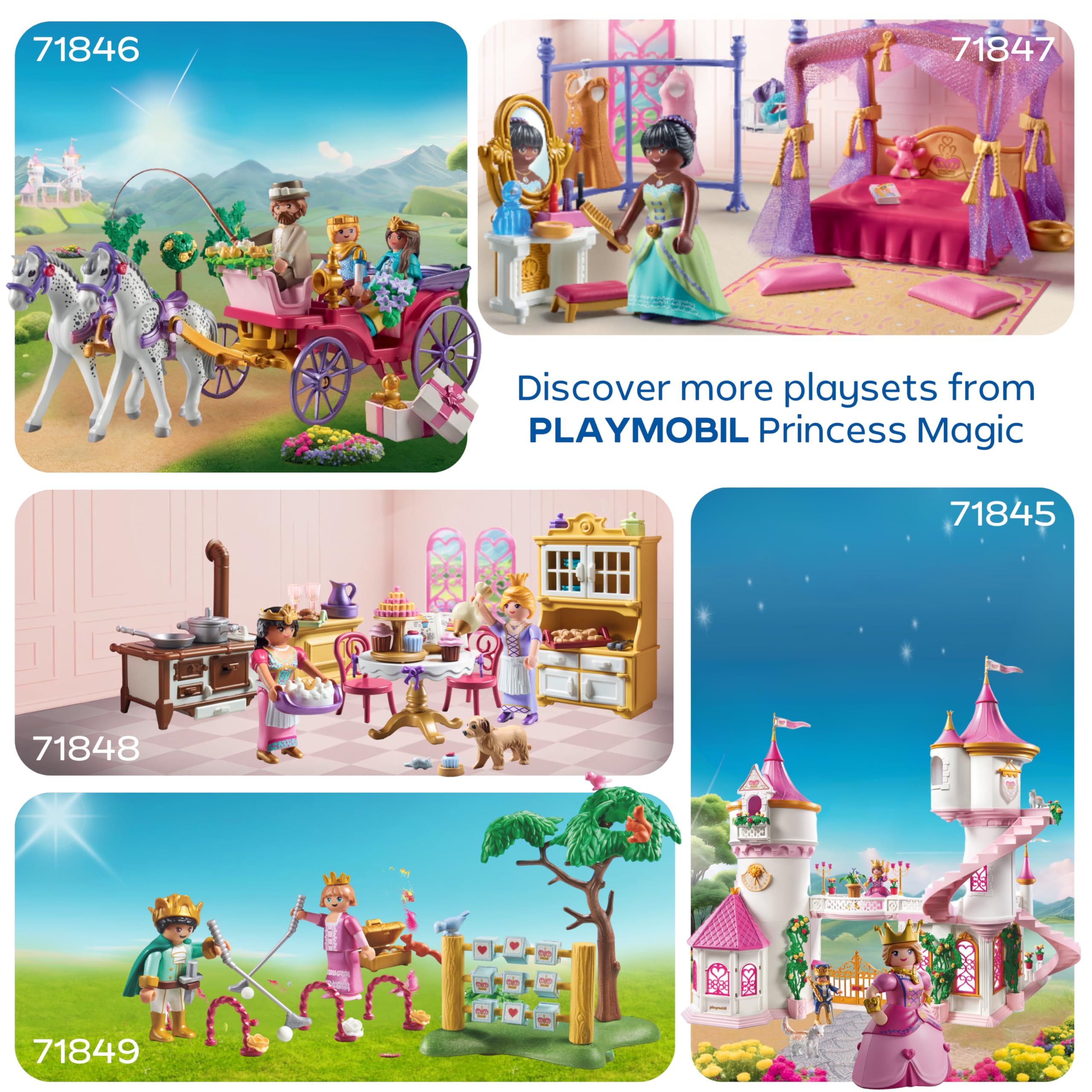 Playmobil Royal Carriage Ride with Princess and Prince Playset | Unisex Children | Ages 3+ 5