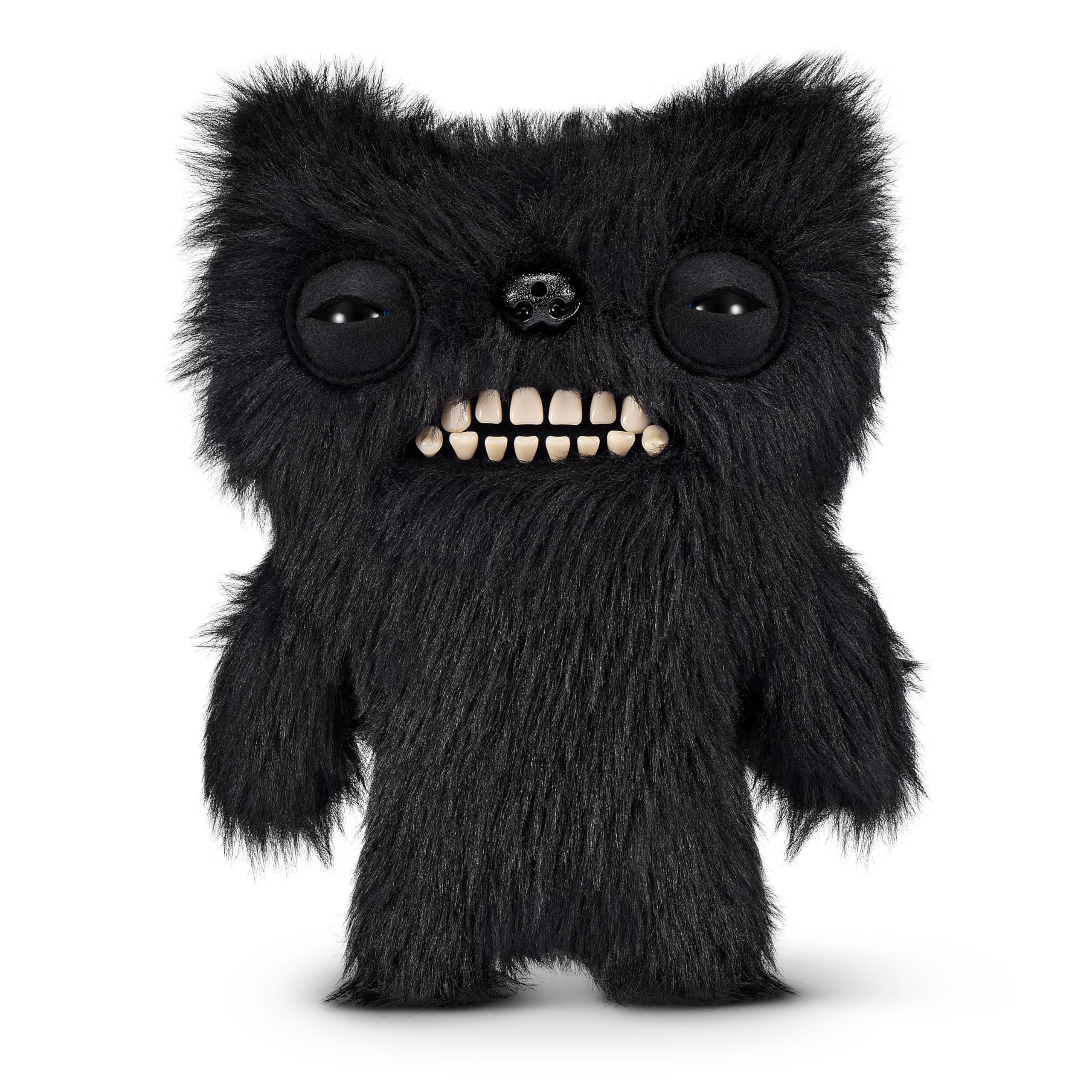Fuggler Fart Face 9-inch Plush Toy - Motion-Activated Fart Sounds, Collectible with Human-Like Teeth