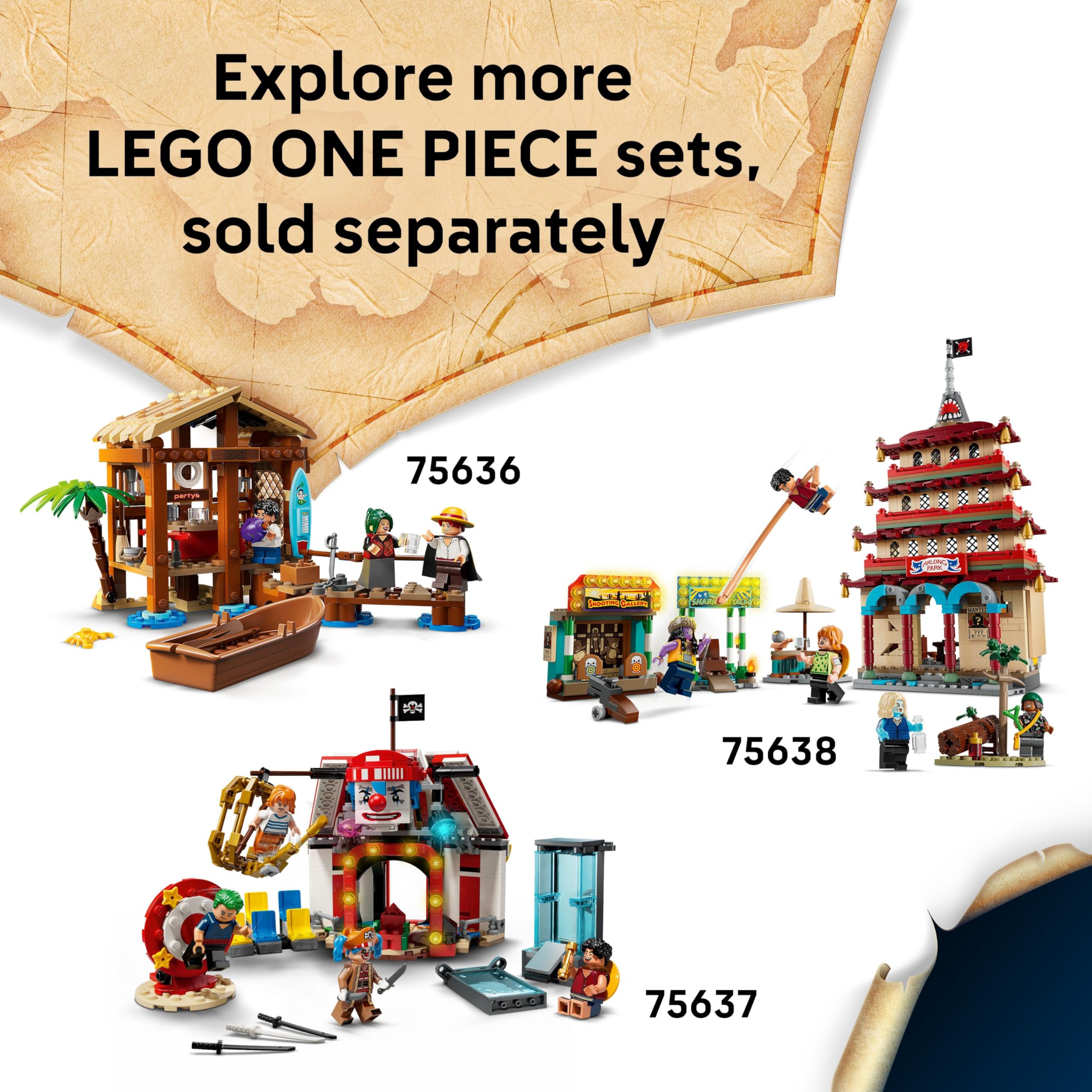LEGO ONE PIECE The Going Merry Pirate Ship Building Set 75639 for Ages 10+ 7