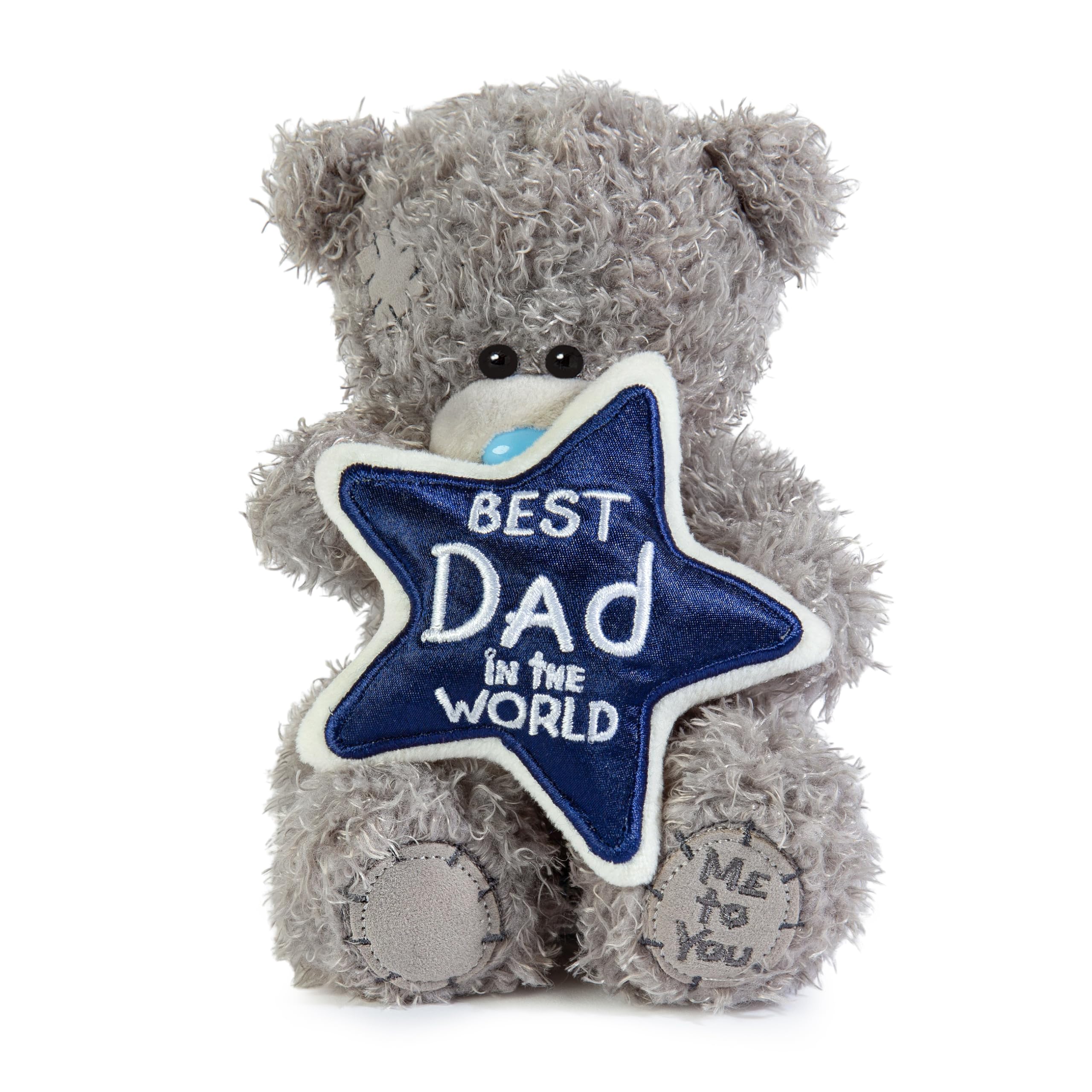 Me To You Bear Tatty Teddy 'Best Dad In The World' Plush Bear | 16.5 cm | Gift Plinth 3