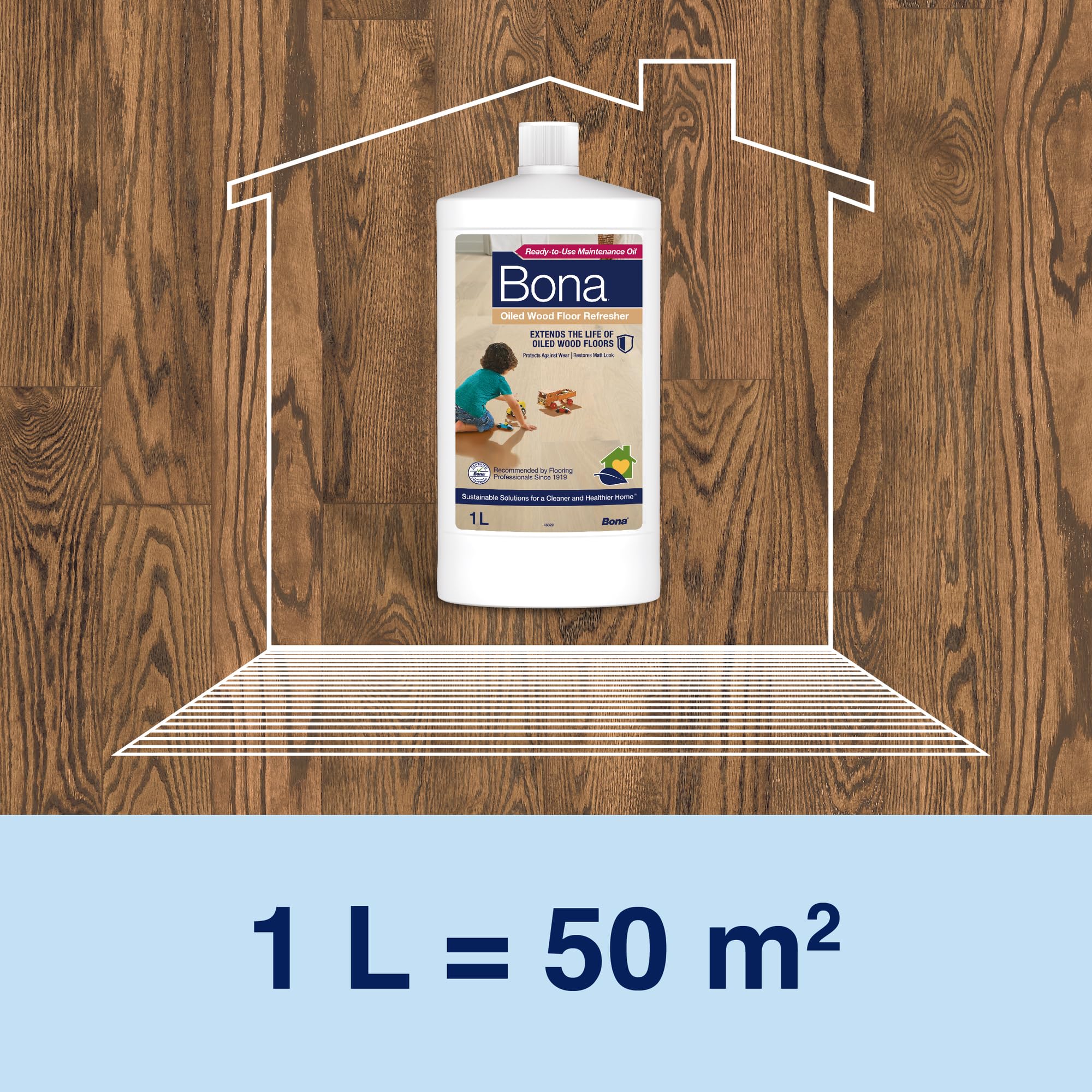 Bona Auffrischer für geölte Holzböden – 1-Liter-Flasche 13