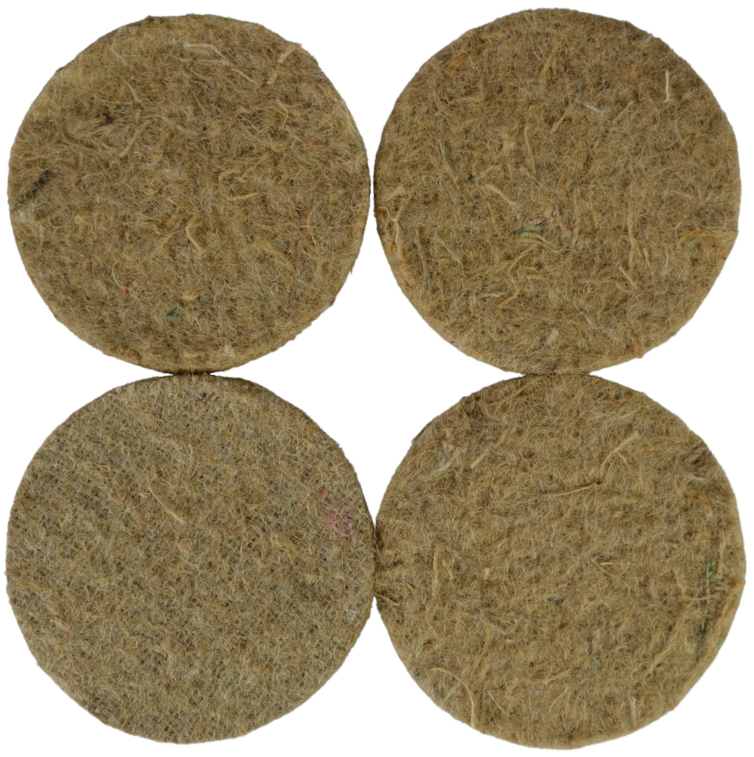 Supa Jute Canary Nesting Felt - 5-Inch Diameter, Pack of 10 | Natural Fibre Mat for Warm, Safe Nests 4