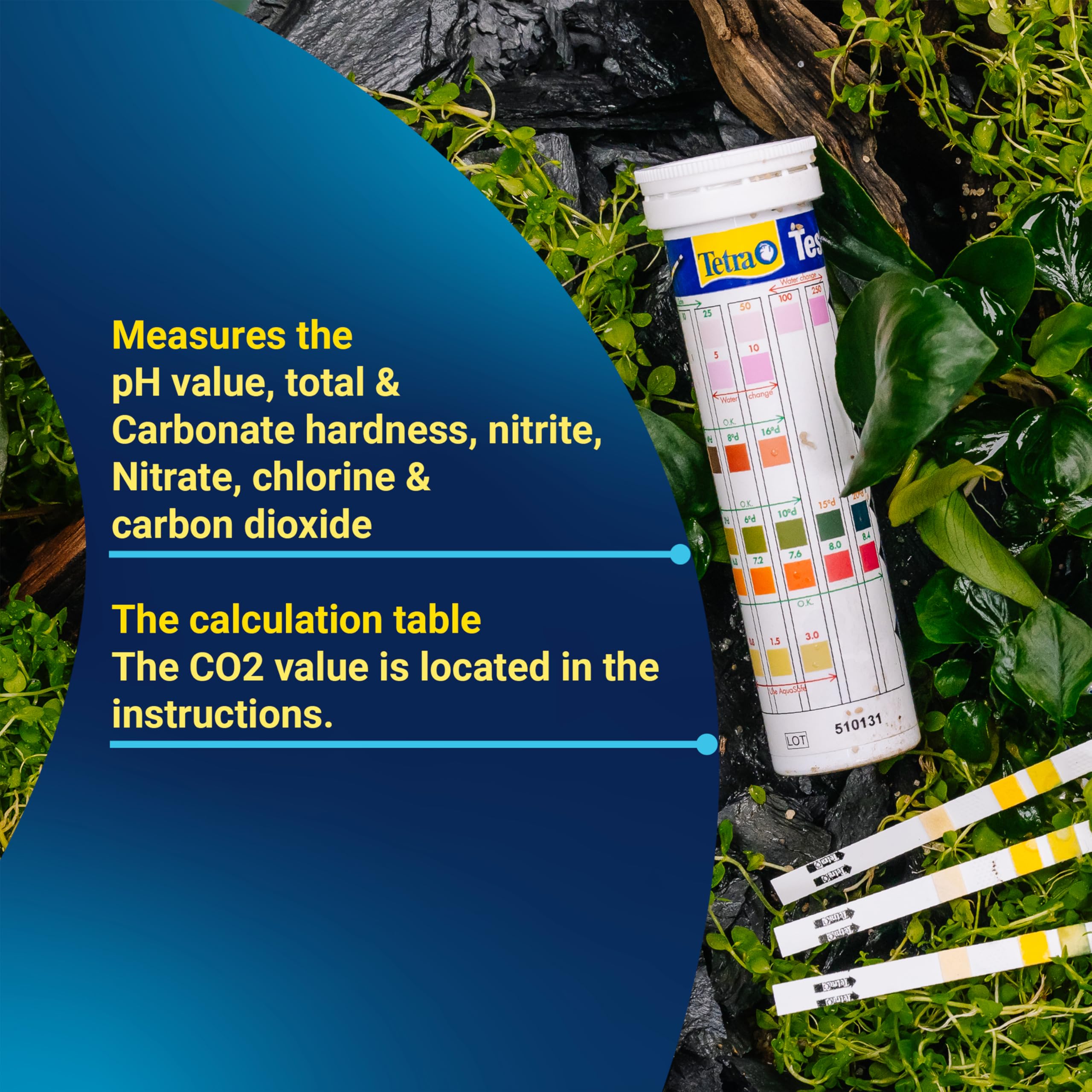 Tetra 7in1 Aquarium Water Testing Kit - Measures pH, GH, KH, NO2, NO3, Cl2, CO2 5
