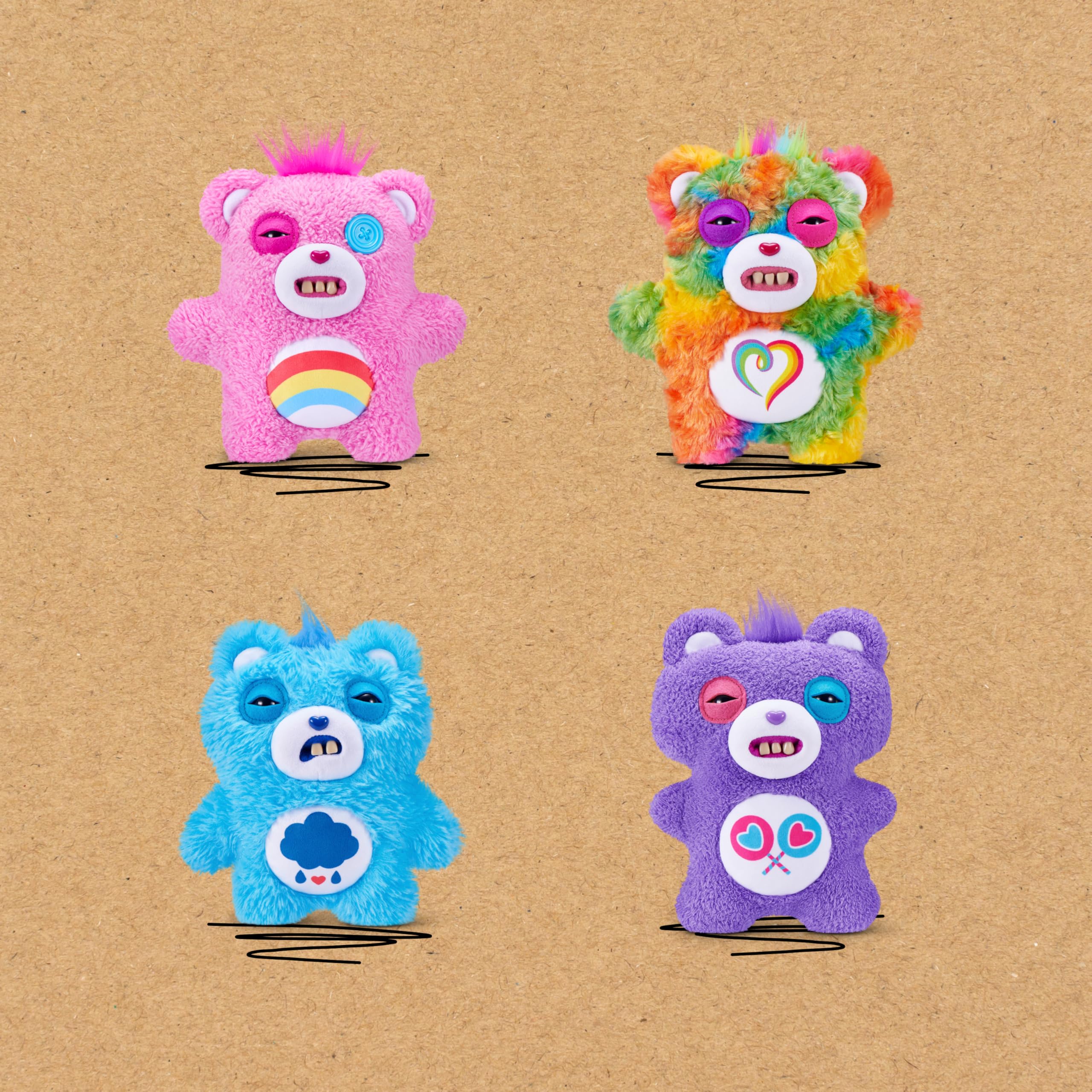 Fuggler Care Bears Plush Toy - Share Bear | 9-Inch | Polyester | Ages 4+ 4