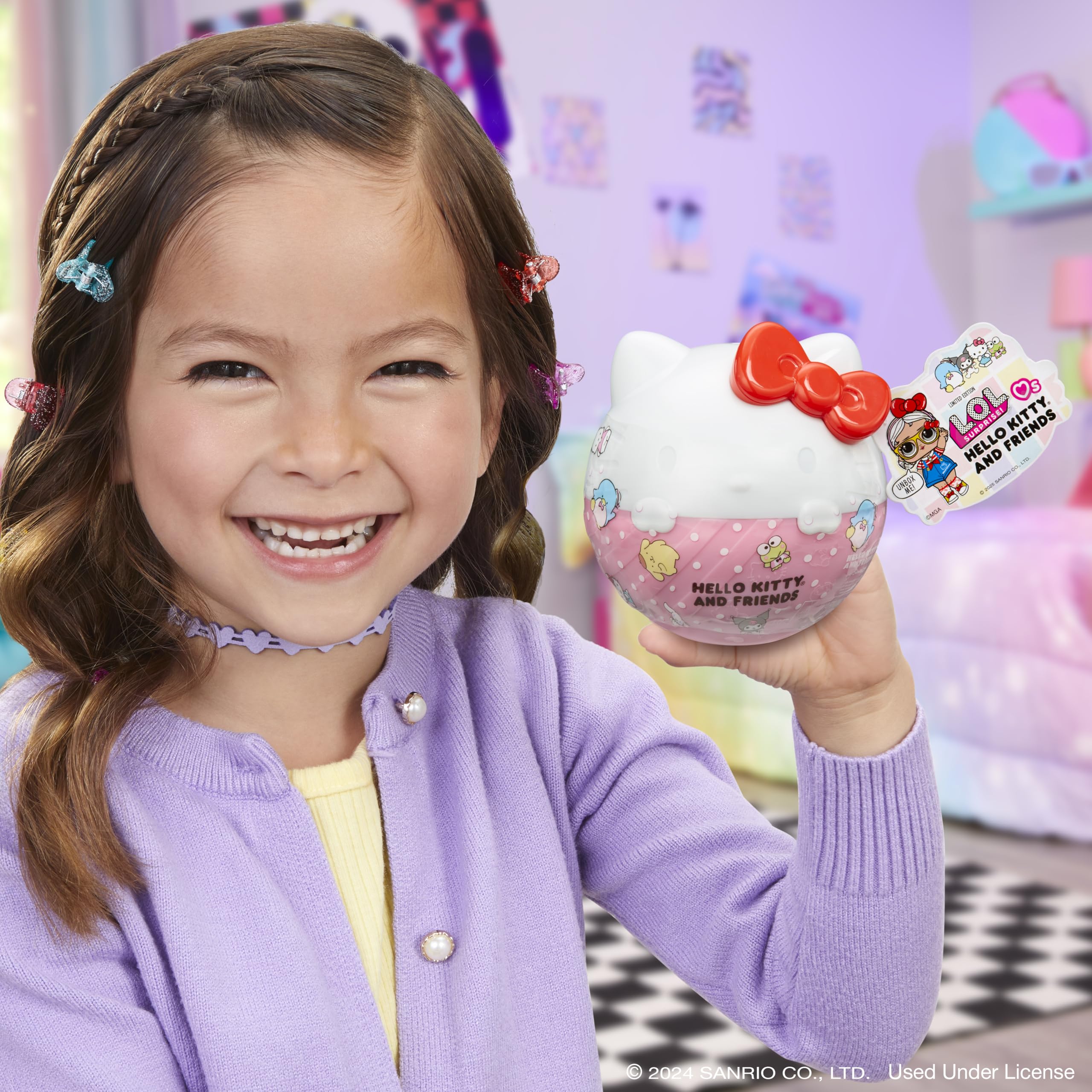 L.O.L. Surprise! Loves Hello Kitty and Friends Tots Doll - Limited Edition 4 Inch Figure | 7 Surprises 5
