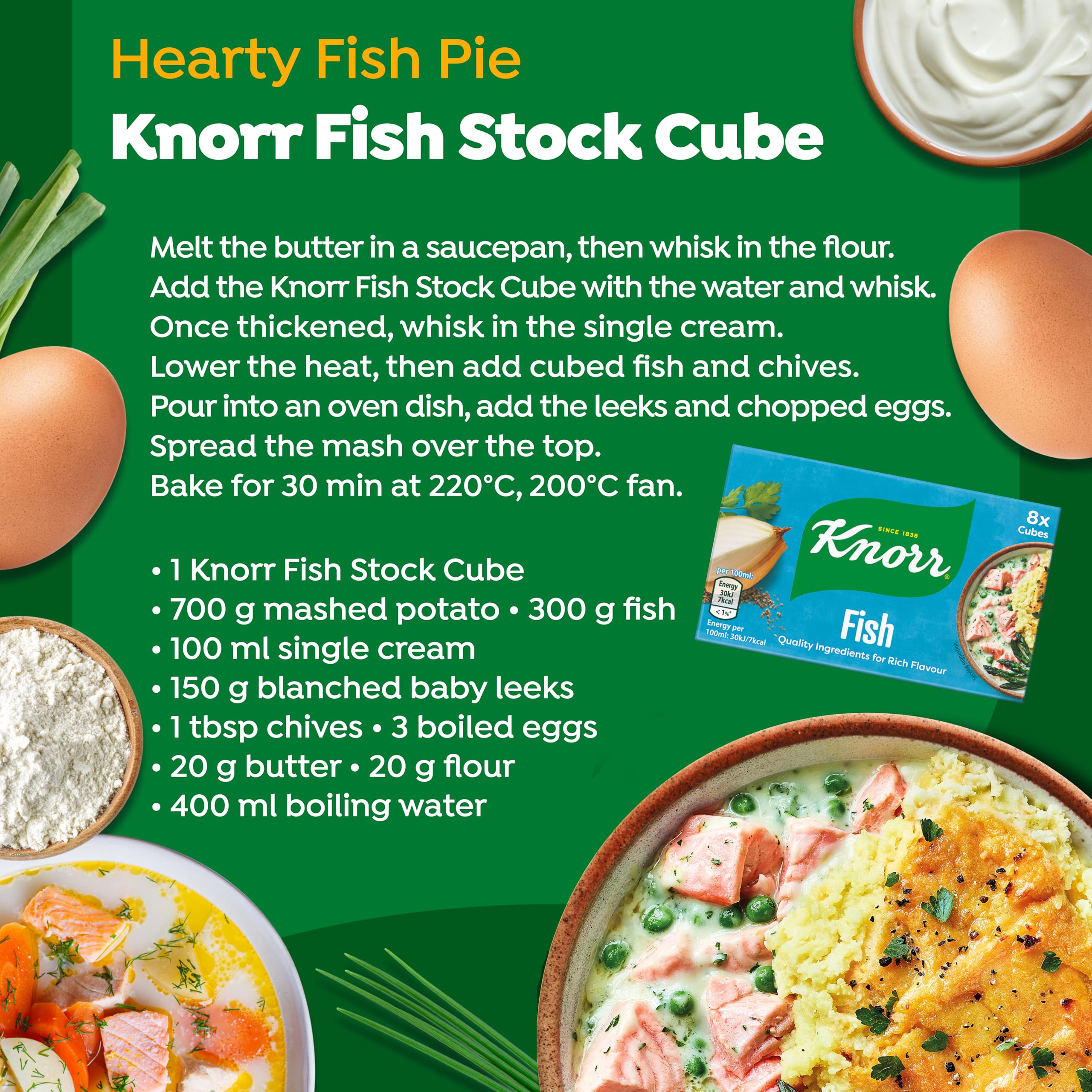 Knorr Fish Stock Cubes - Improved Recipe for Richer Flavour | 8 x 10g Cubes 3