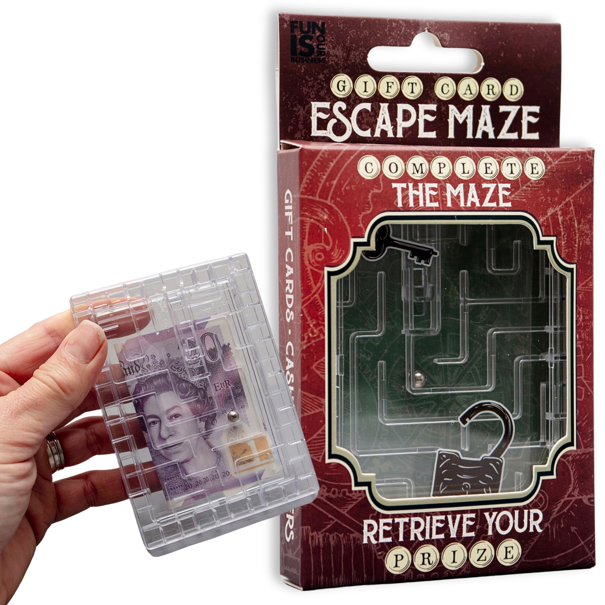 Boxer Gifts Gift Card Escape Maze Money Puzzle Box for Birthdays and Christ