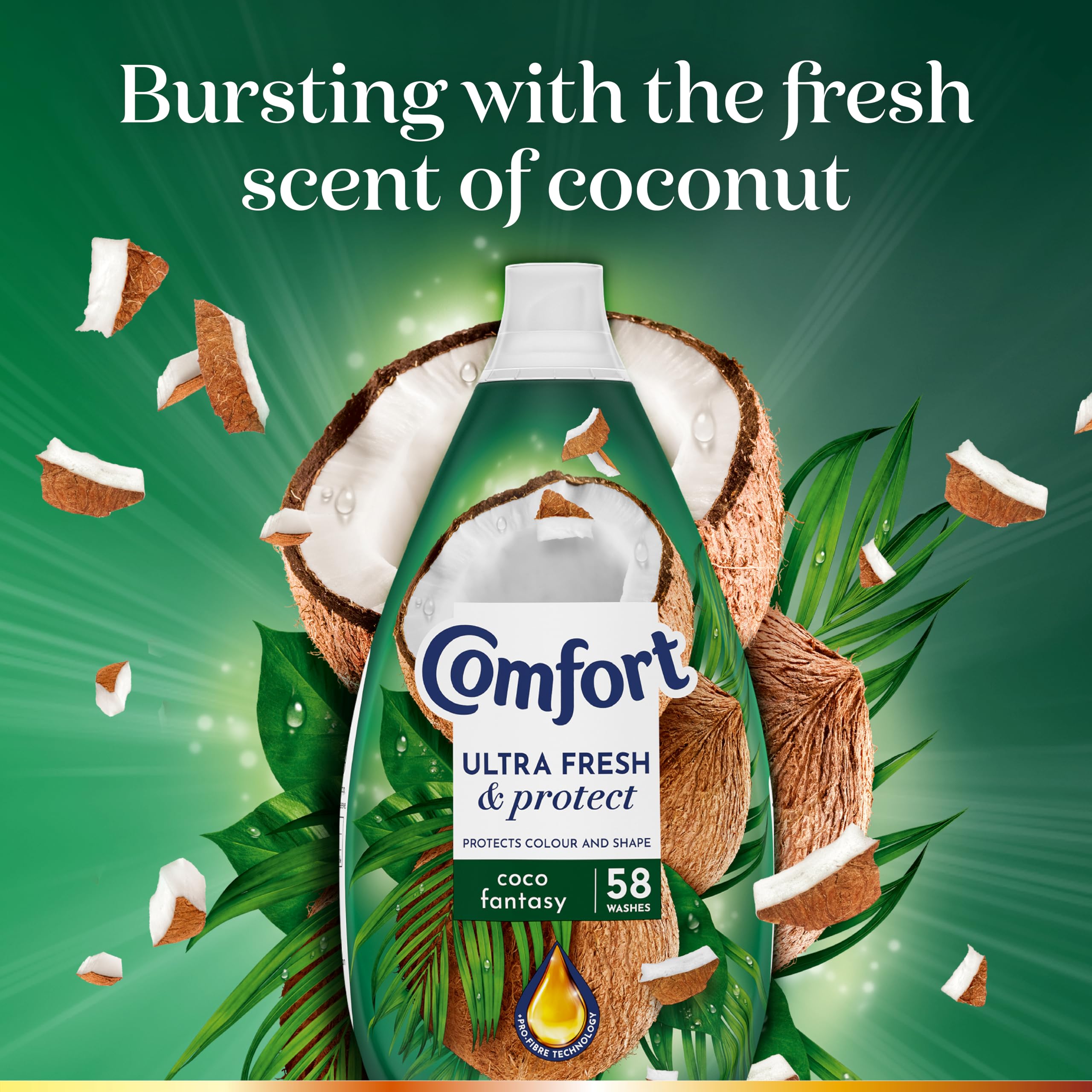 Comfort Ultra Fresh &amp; Protect Coco Fantasy Weichspüler - Flüssiger Weichspüler 4