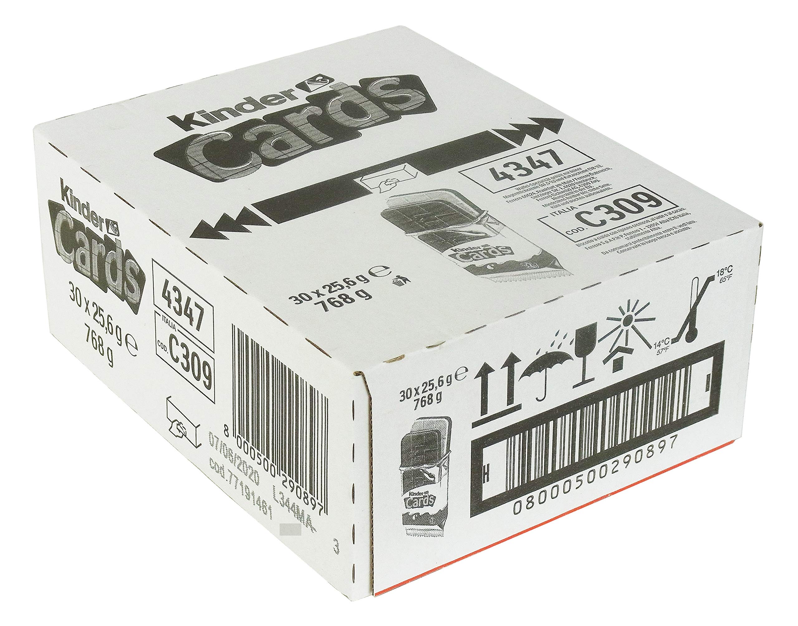 Kinder Cards Waffelkekse, einzeln verpackte Schoko-Snacks mit cremiger Kakaofüllung, 786g Großpackung 4