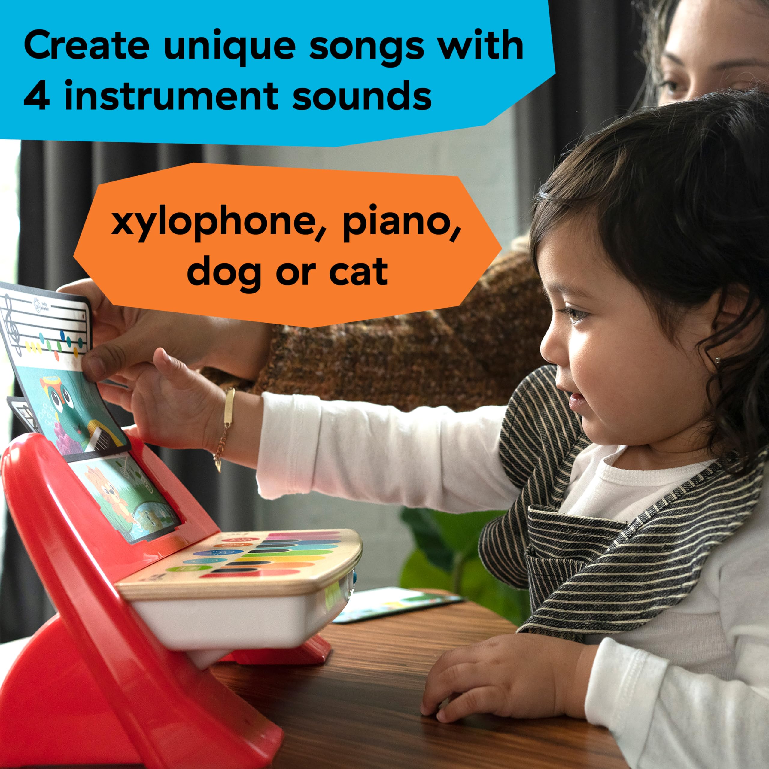 Baby Einstein Cal's First Melodies Magic Touch Piano - Wooden Musical Toy with 6 Melodies | Ages 6-36 Months 3