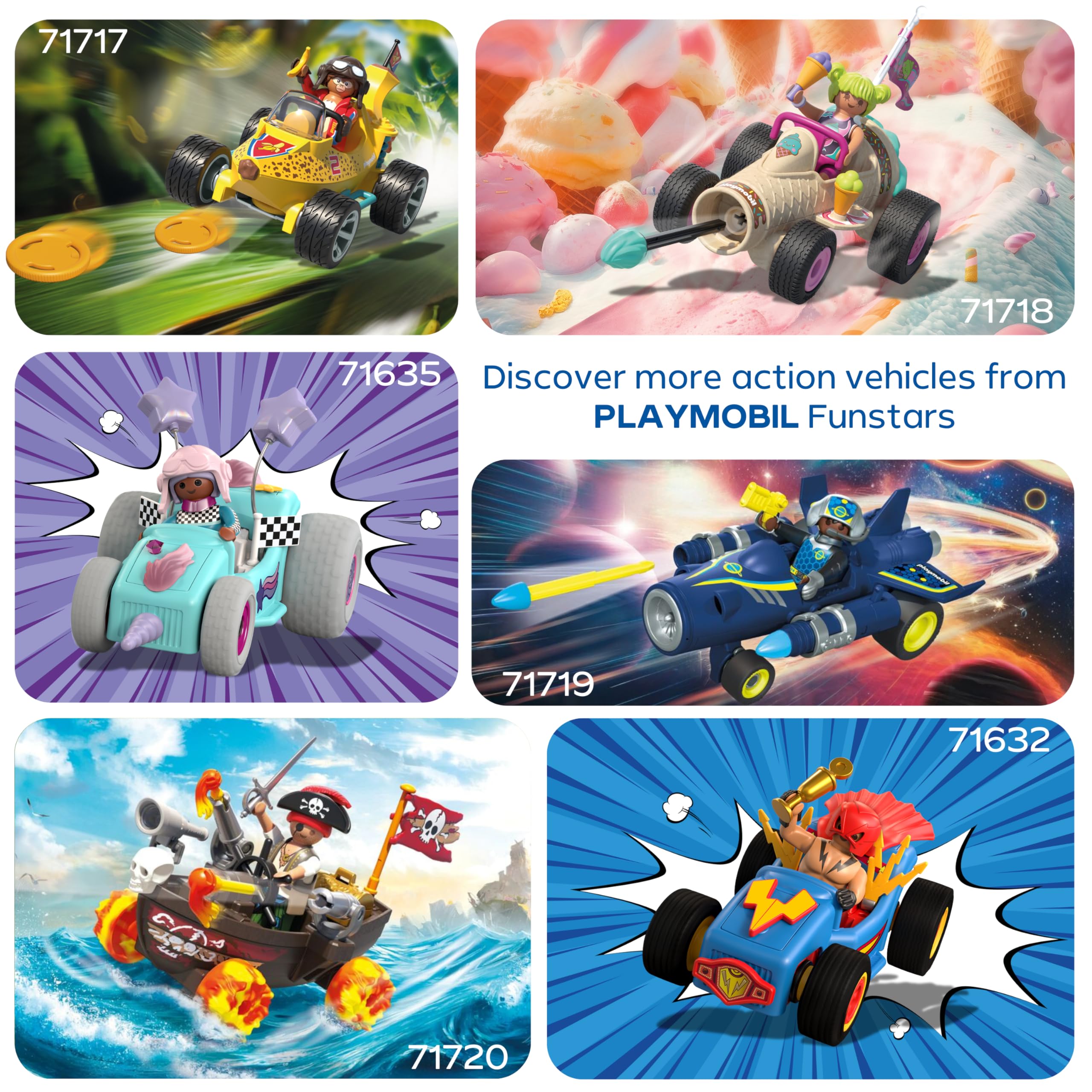 Playmobil Funstars Racing Ice Cream Cone Action Figure | Ages 4+ | Model 71718 5