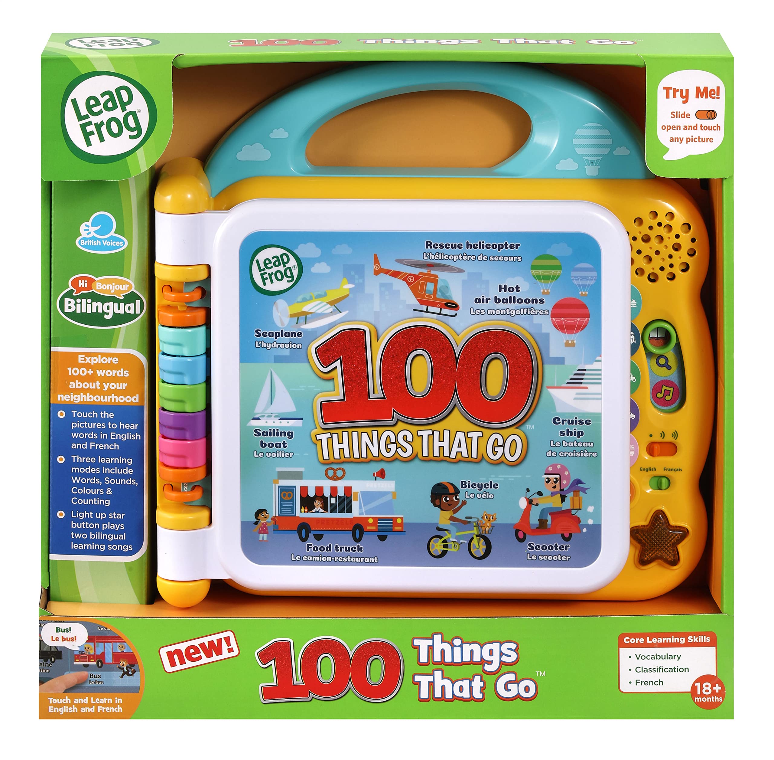 LeapFrog 100 Things That Go Interactive Book | Bilingual English/French | Ages 18 Months+ 5
